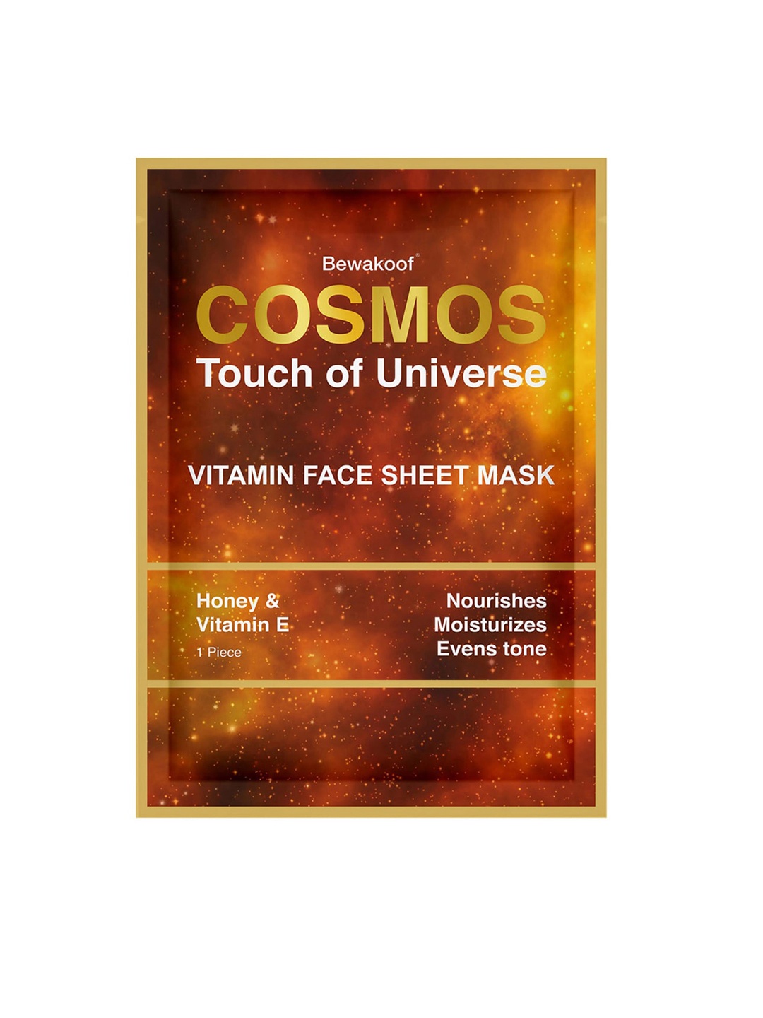 

BEWAKOOF COSMOS Magic Vitamin Face Sheet With Honey & Vitamin E, White