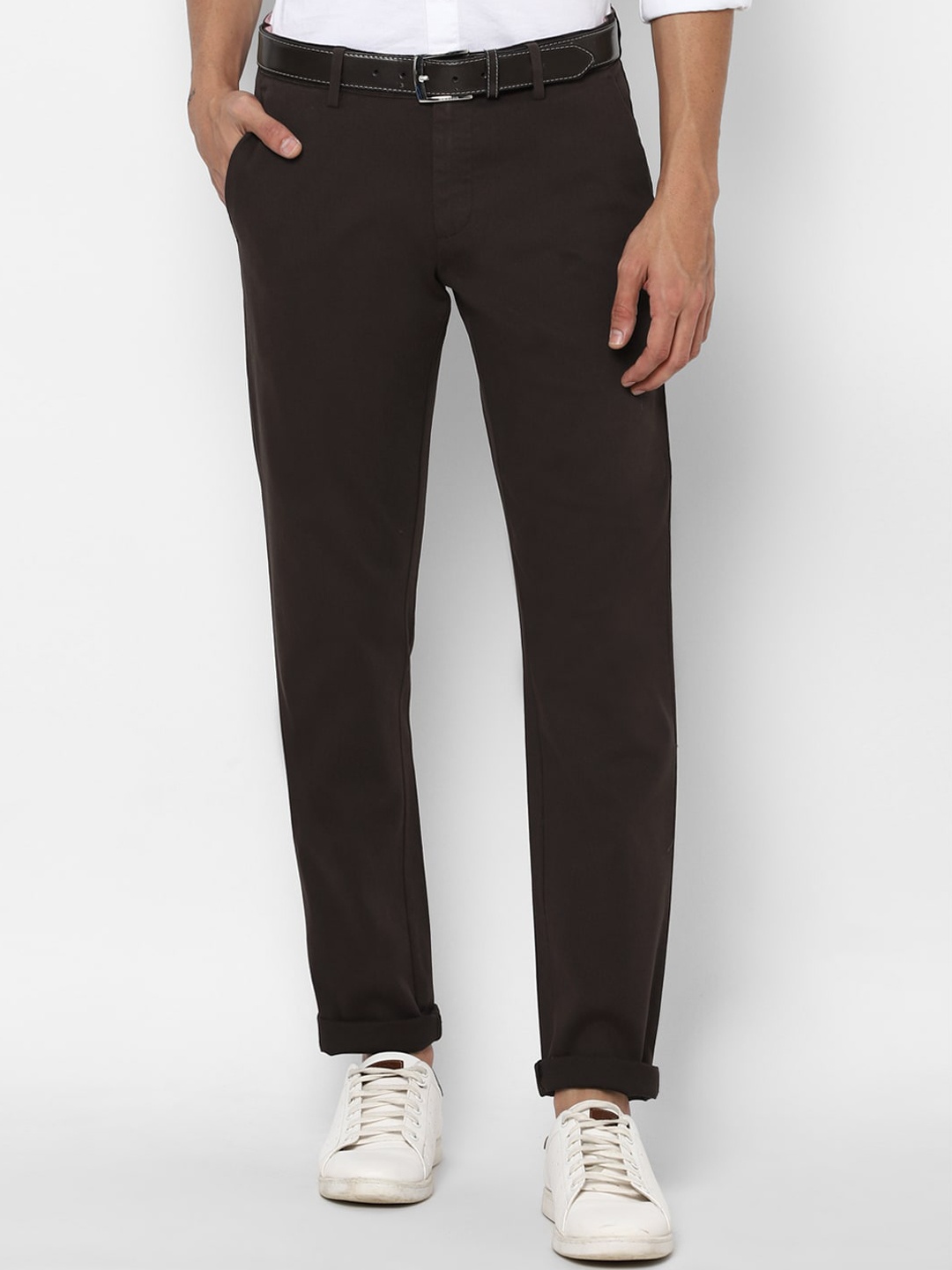 

Allen Solly Men Black Slim Fit Trousers