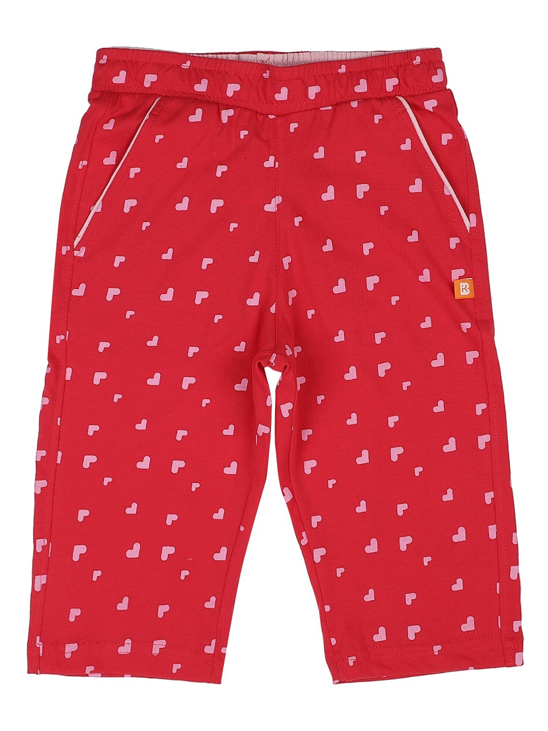 

PROTEENS Girls Pink Printed Cotton Capris