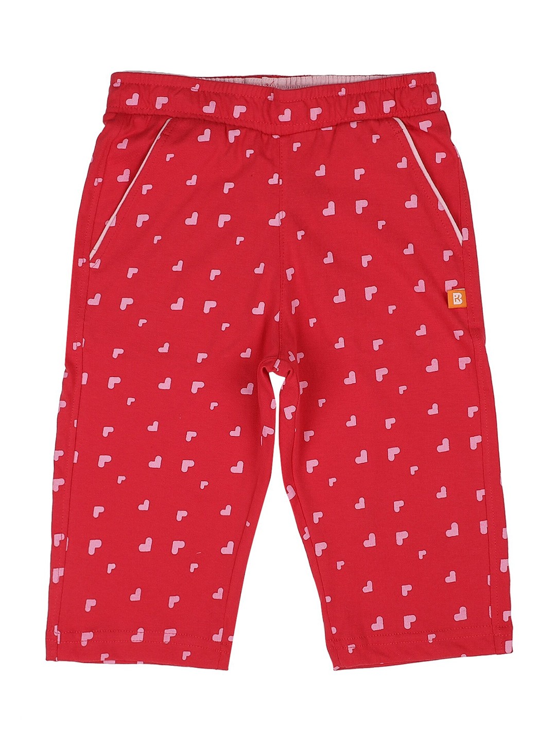 

PROTEENS Girls Red & Pink Printed Capris