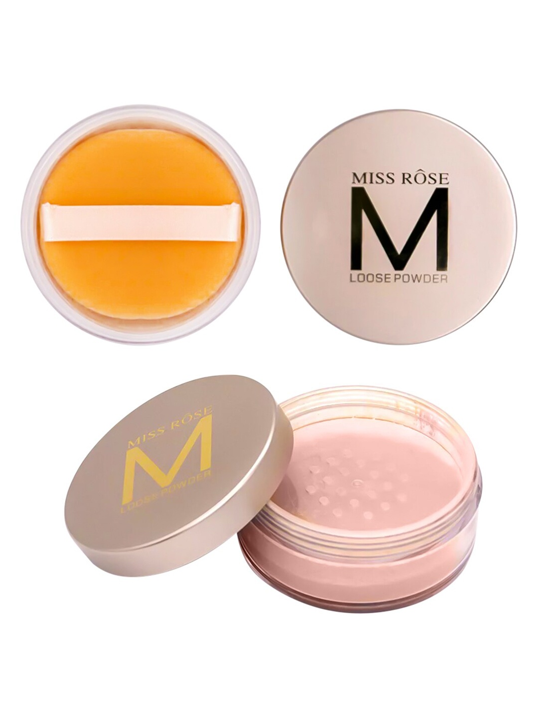 

MISS ROSE HD Setting Matte Loose Powder - 7003-031I 01 - 12 gm, Pink