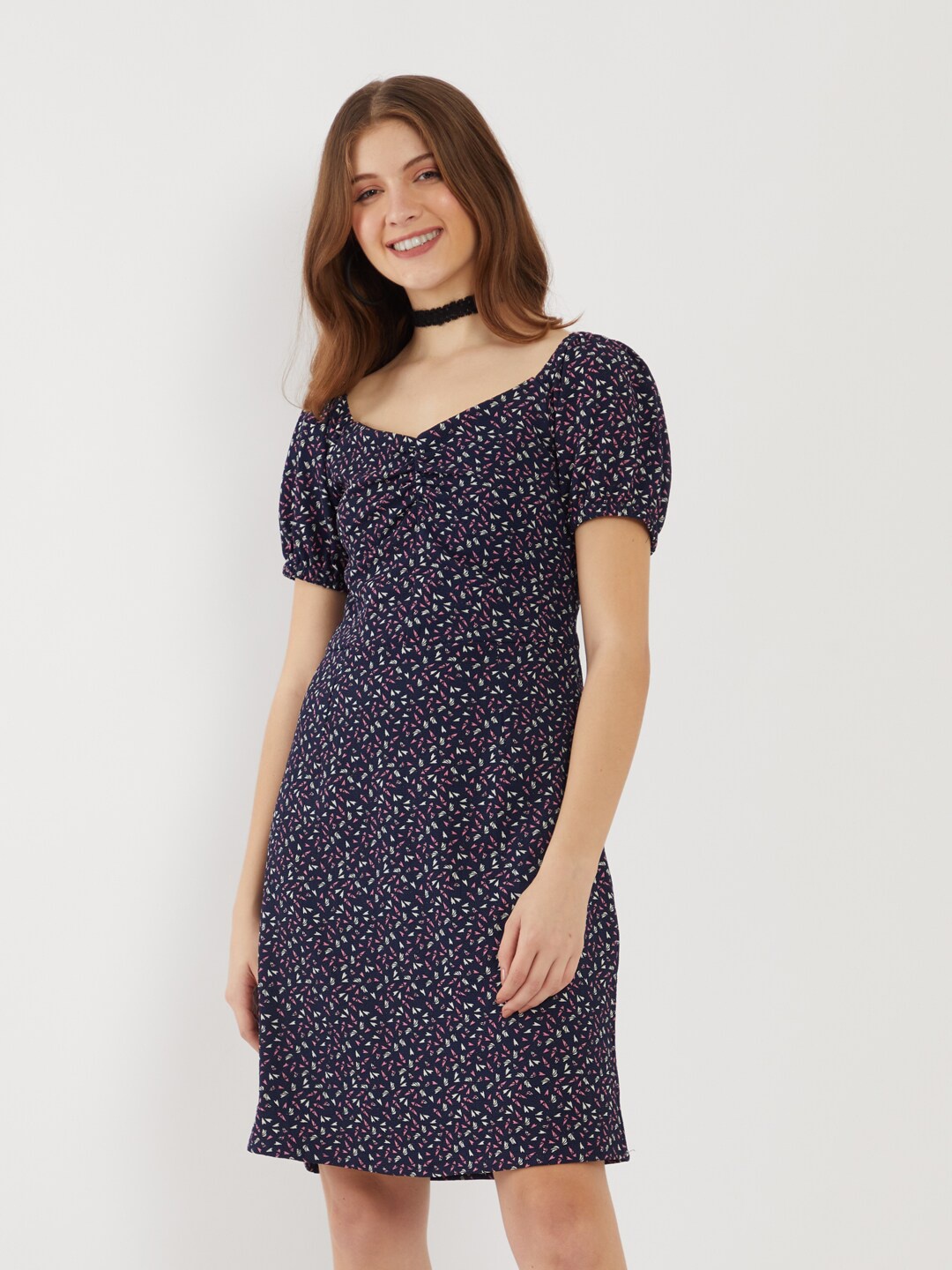 

Zink London Blue A-Line Dress