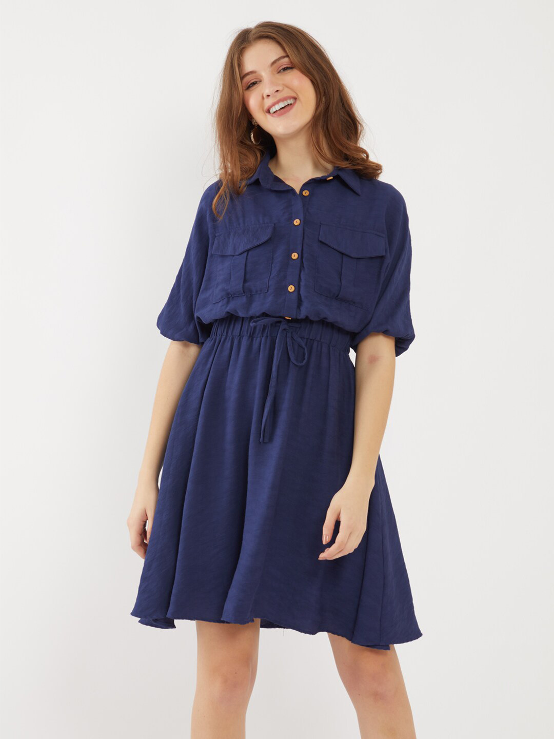 

Zink London Blue Shirt Dress