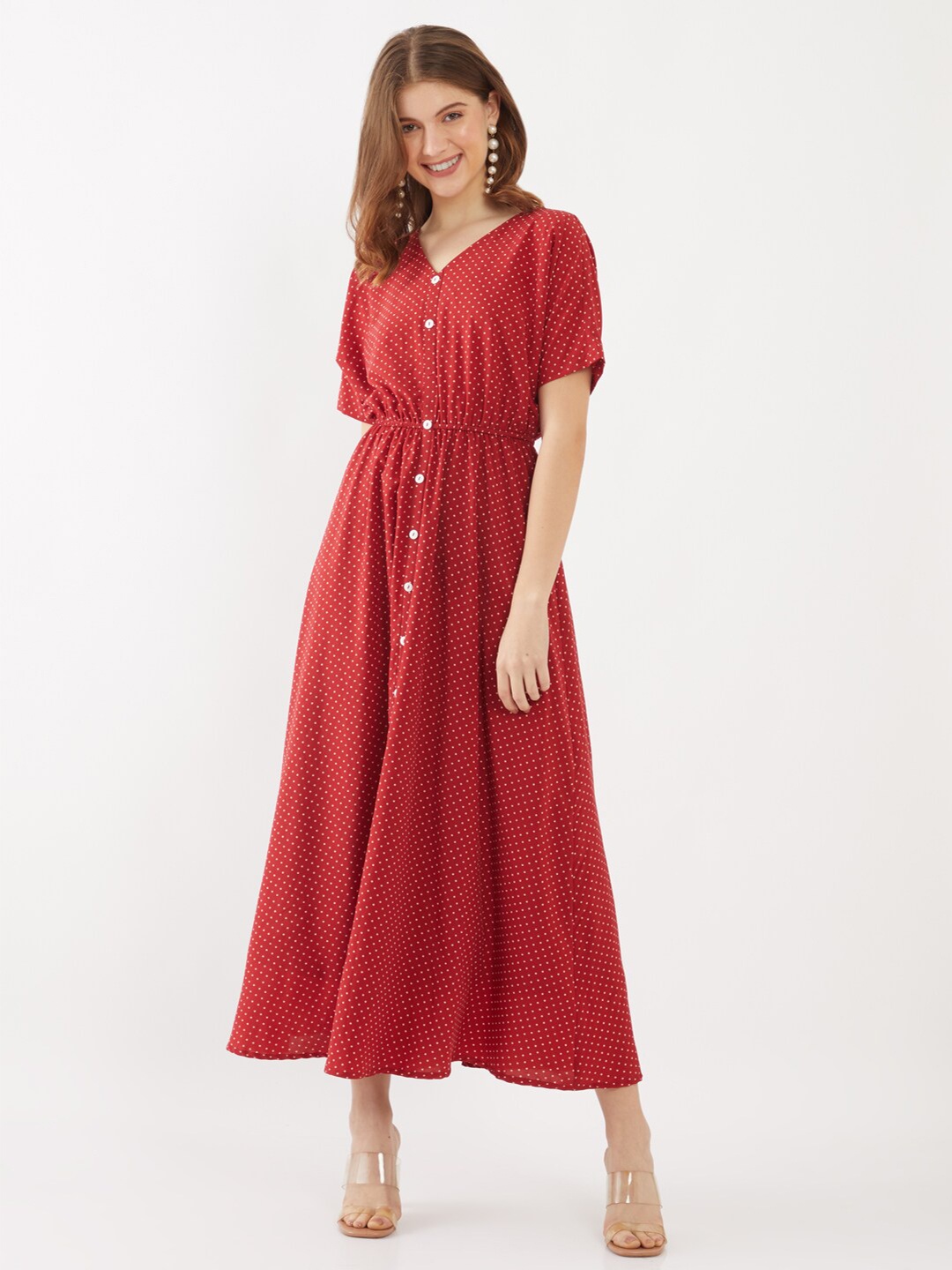 

Zink London Red Maxi Dress
