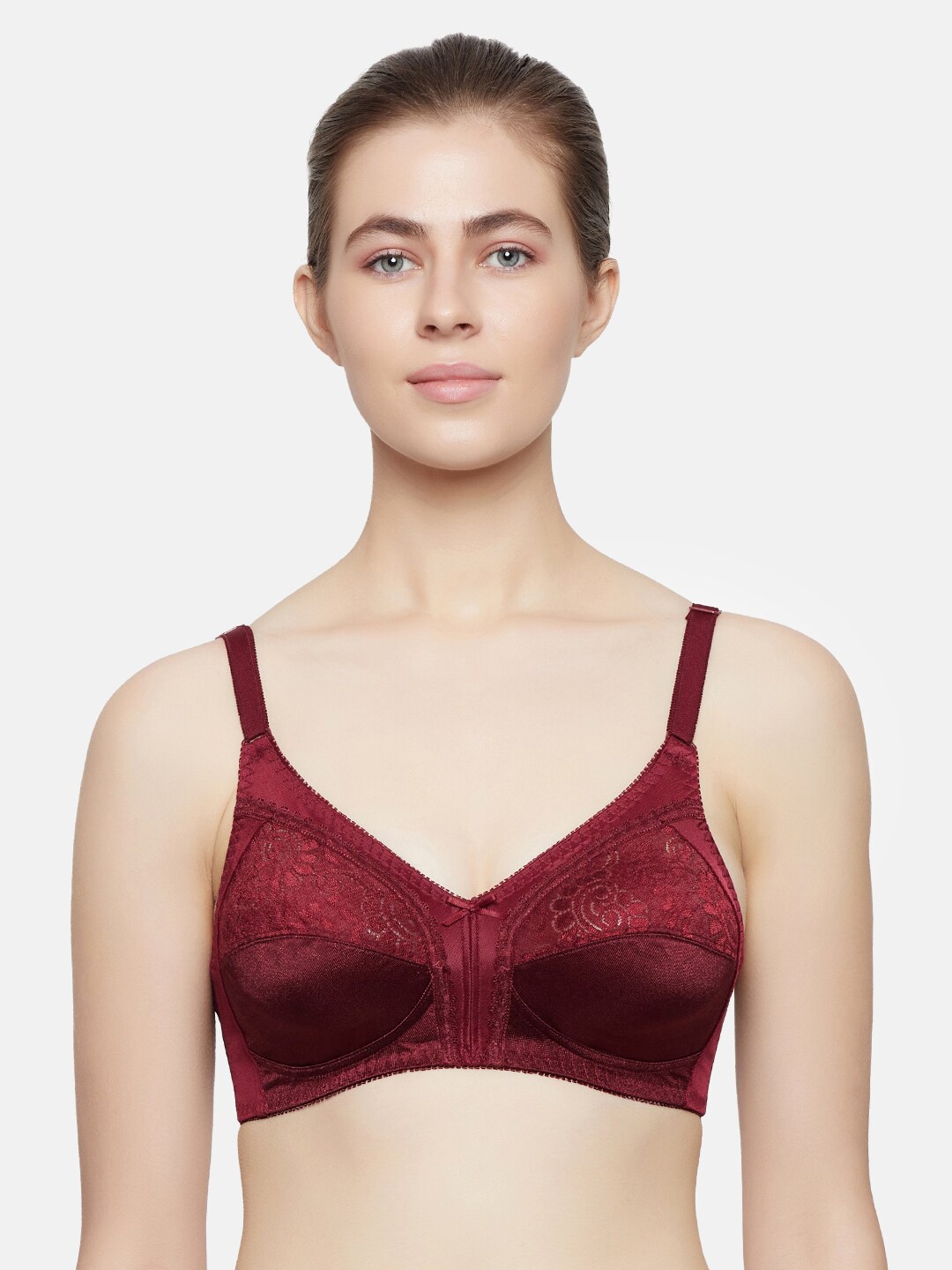 

Triumph Claudette 103 Wireless Non Padded Full Coverage Support Classics Bra, Maroon
