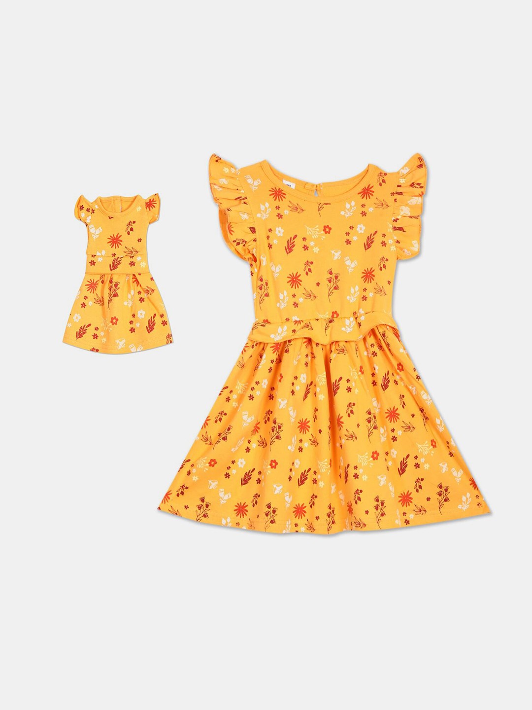 

Cherokee Gold-Toned Floral Dress