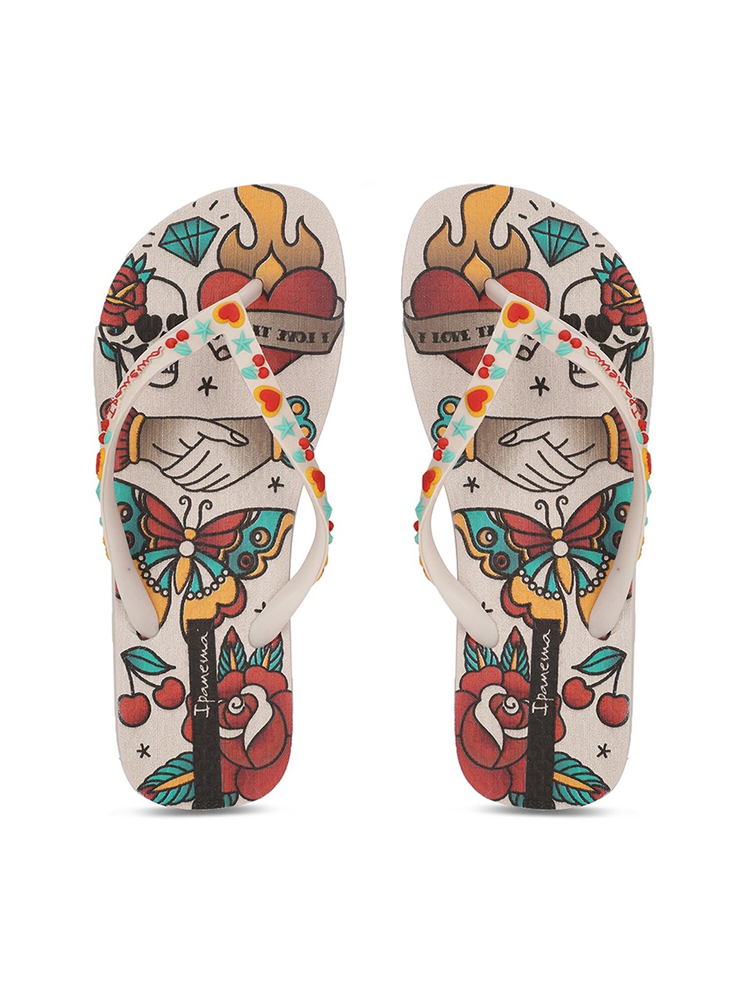 

iPanema Women White & Red Printed Thong Flip-Flops