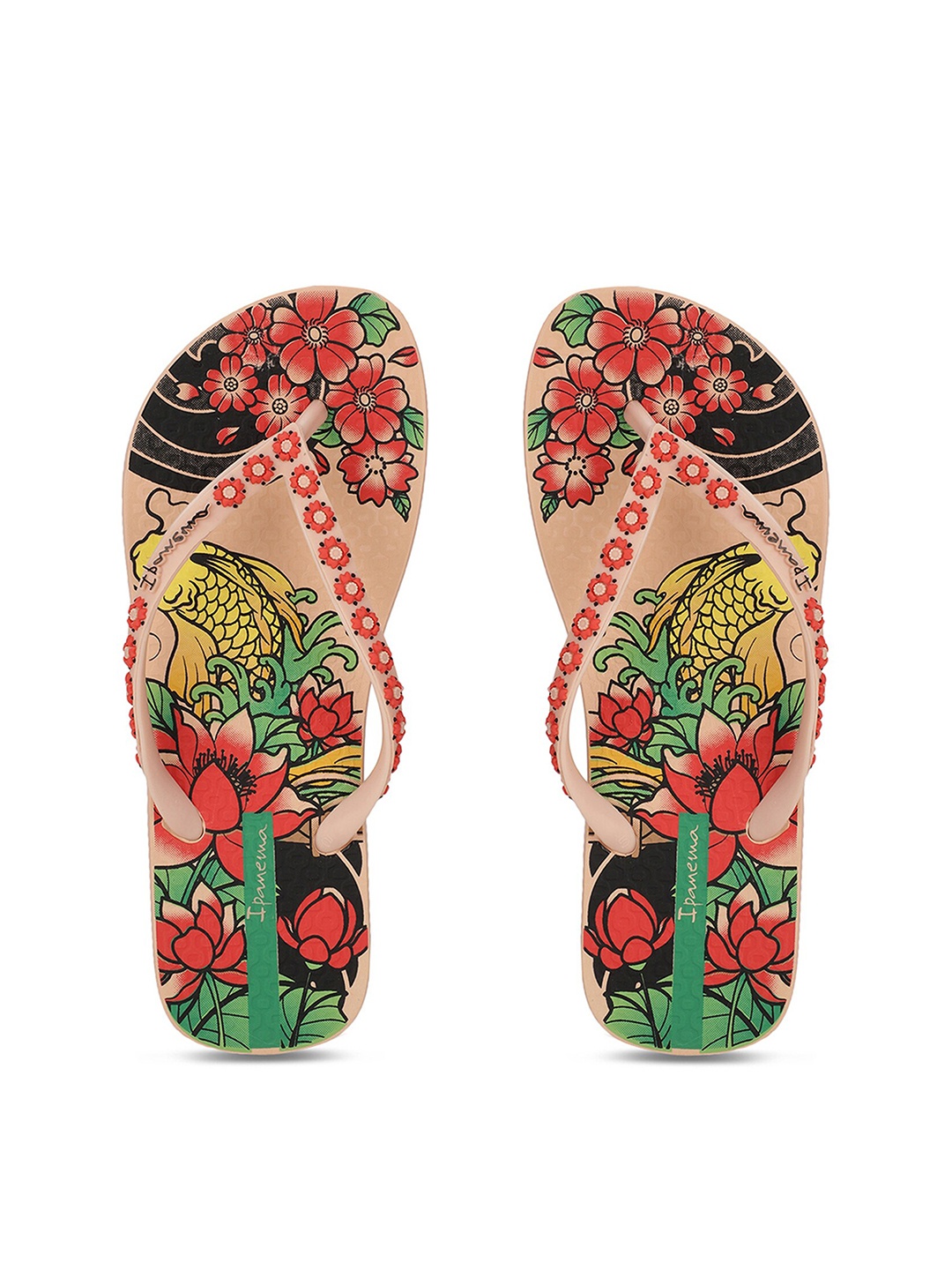 

iPanema Women Pink & Red Printed Thong Flip-Flops