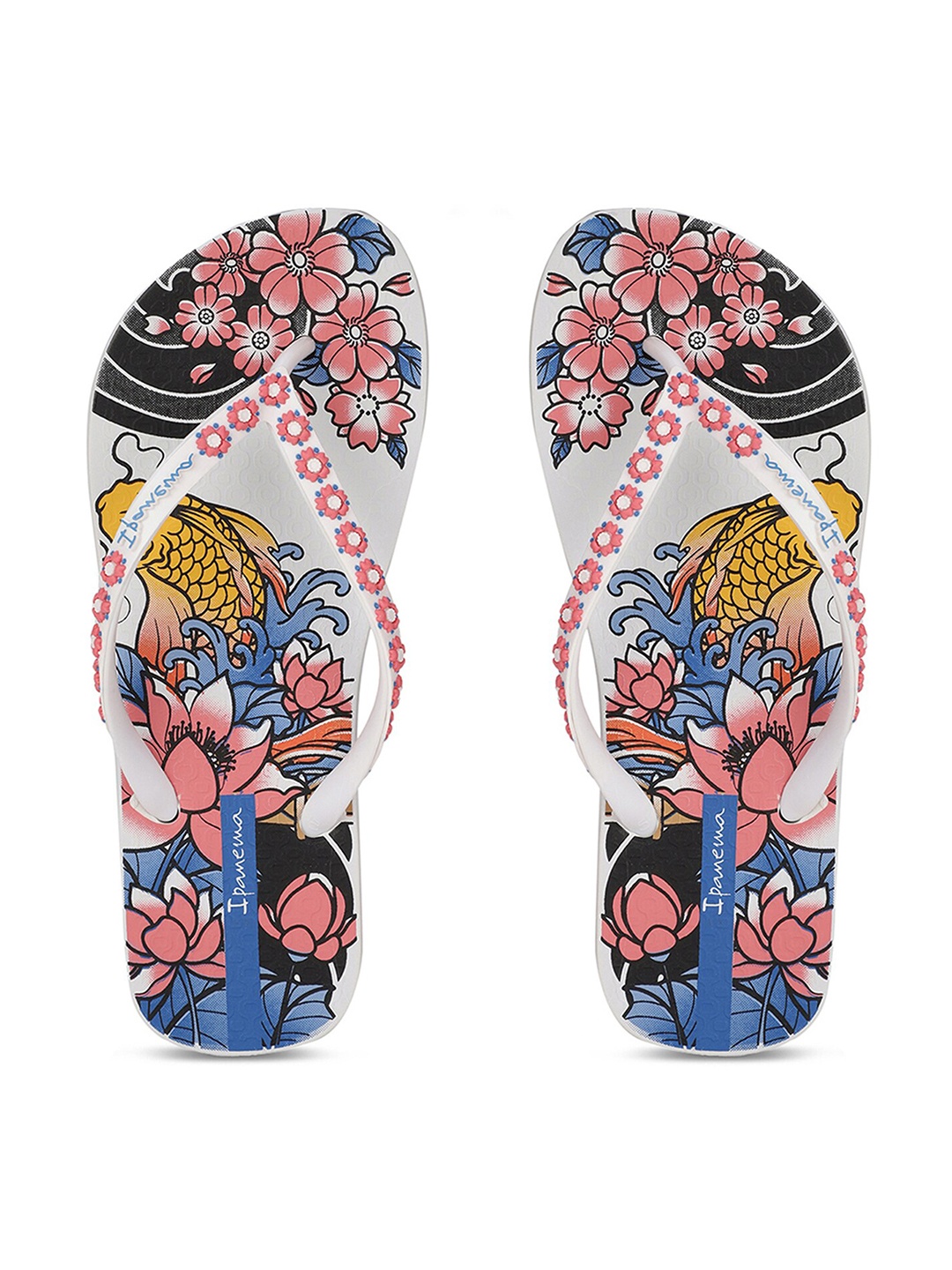 

iPanema Women White & Pink Printed Thong Flip-Flops