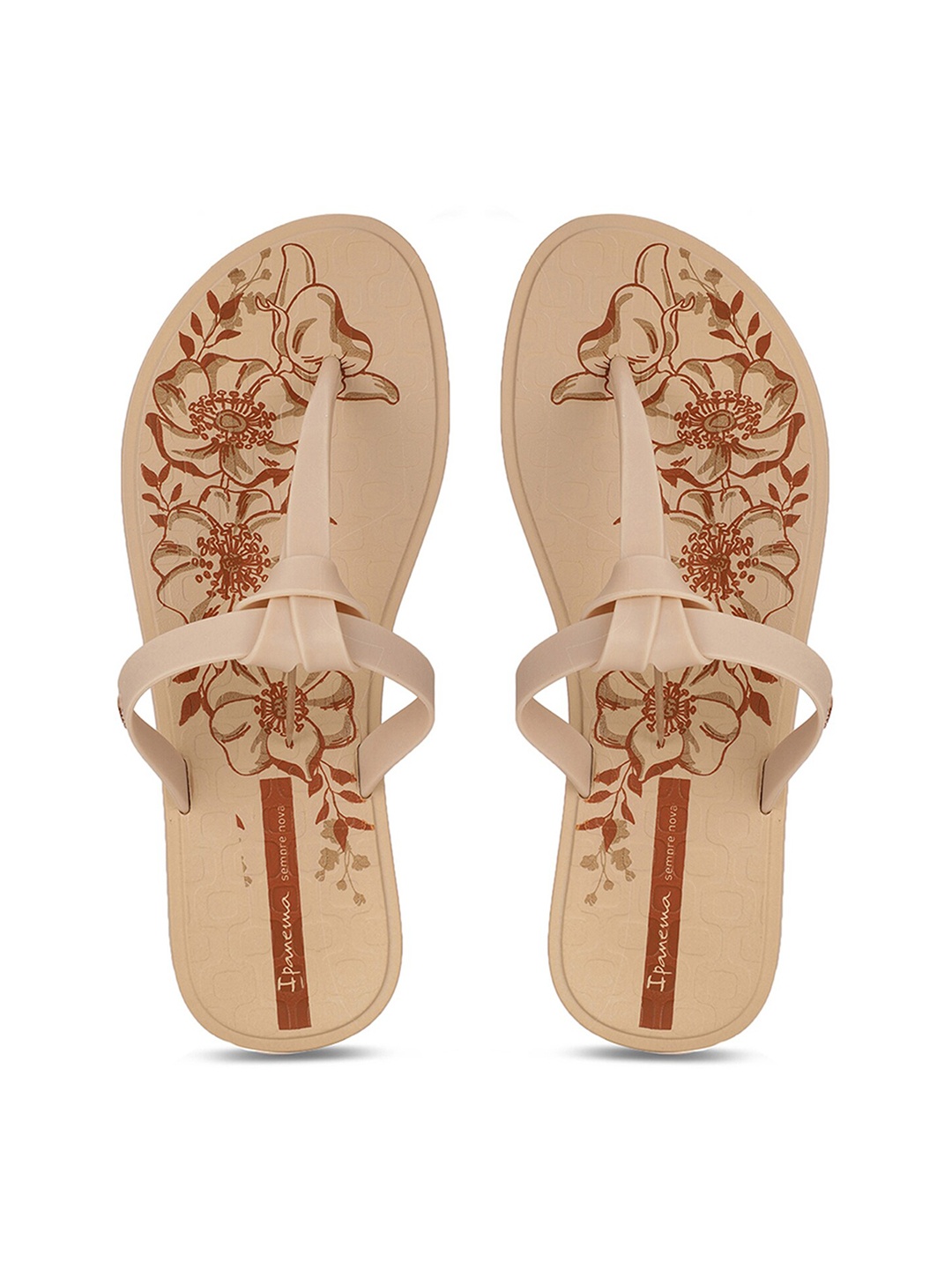 

iPanema Women Beige & Maroon Printed Slip-On