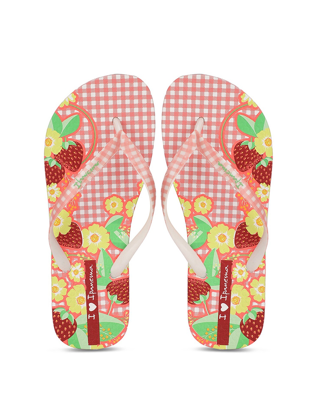 

iPanema Women Pink & Green Printed Thong Flip-Flops