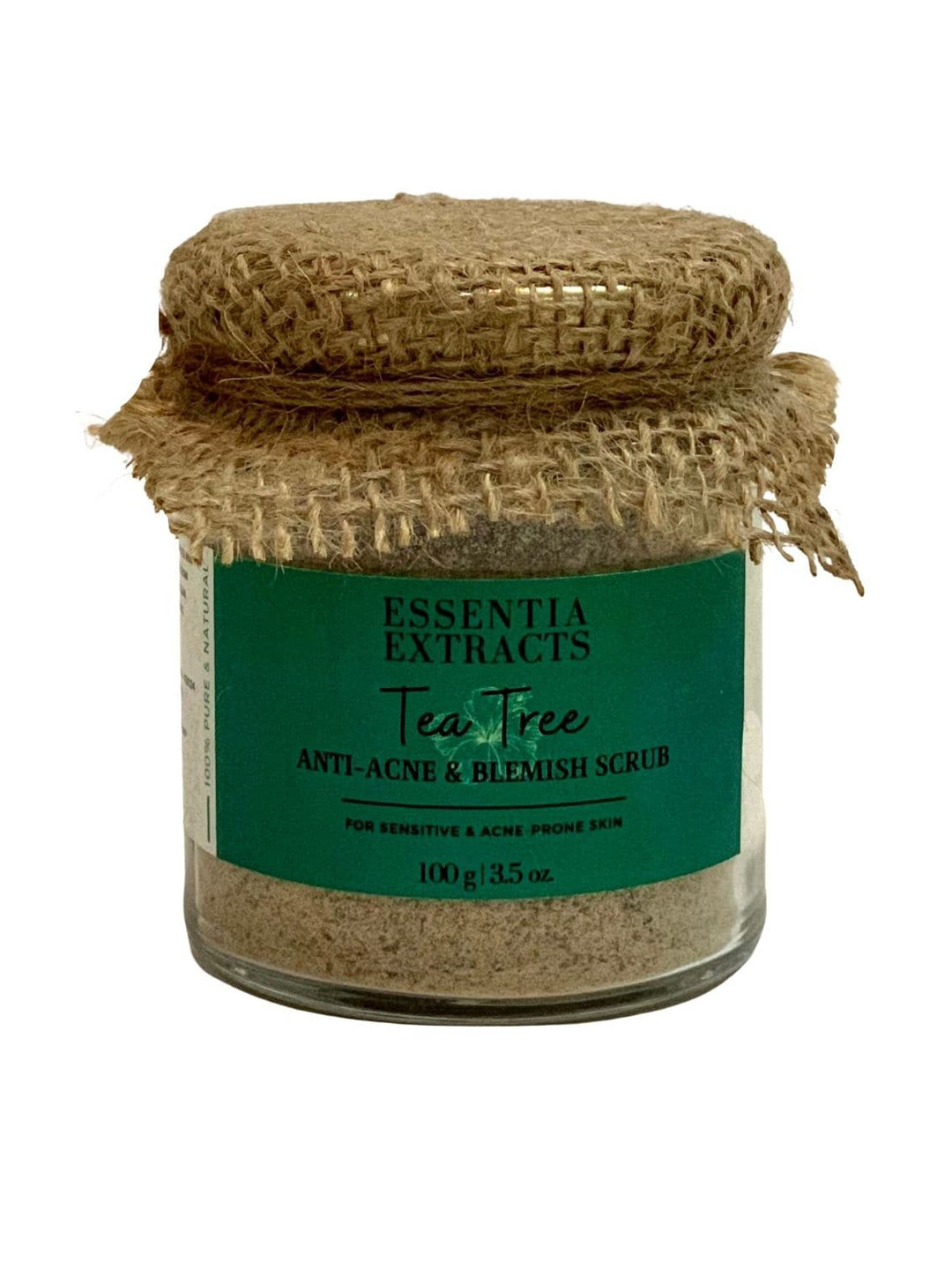 

ESSENTIA EXTRACTS Tea Tree Face & Body Exfoliating Scrub-100g, Brown