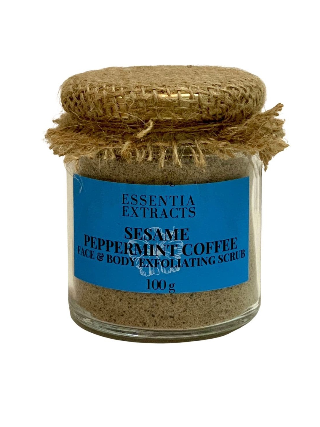 

ESSENTIA EXTRACTS Sesame Peppermint Coffee Face & Body Exfoliating Scrub, Brown