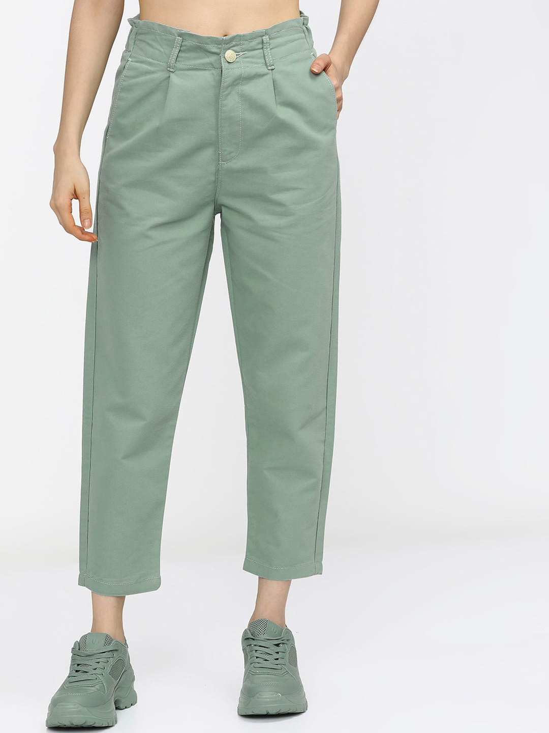 

Tokyo Talkies Women Pastel Green Clean Look Jeans