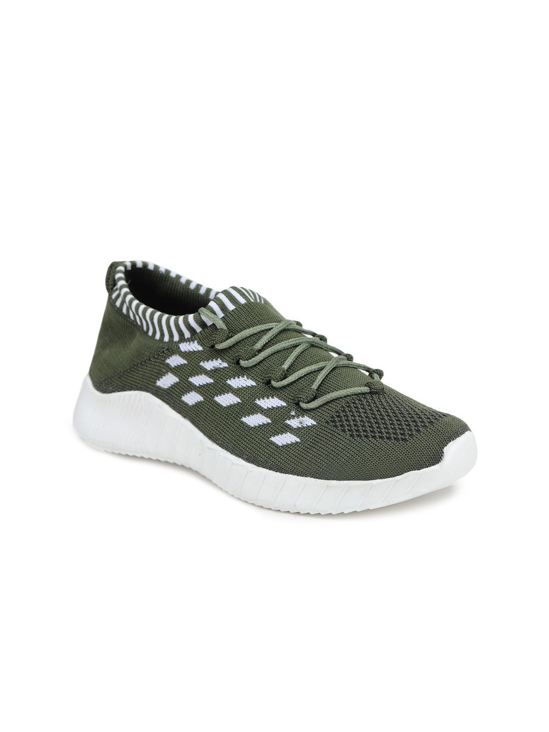 

SAPATOS Women Green Striped Sneakers