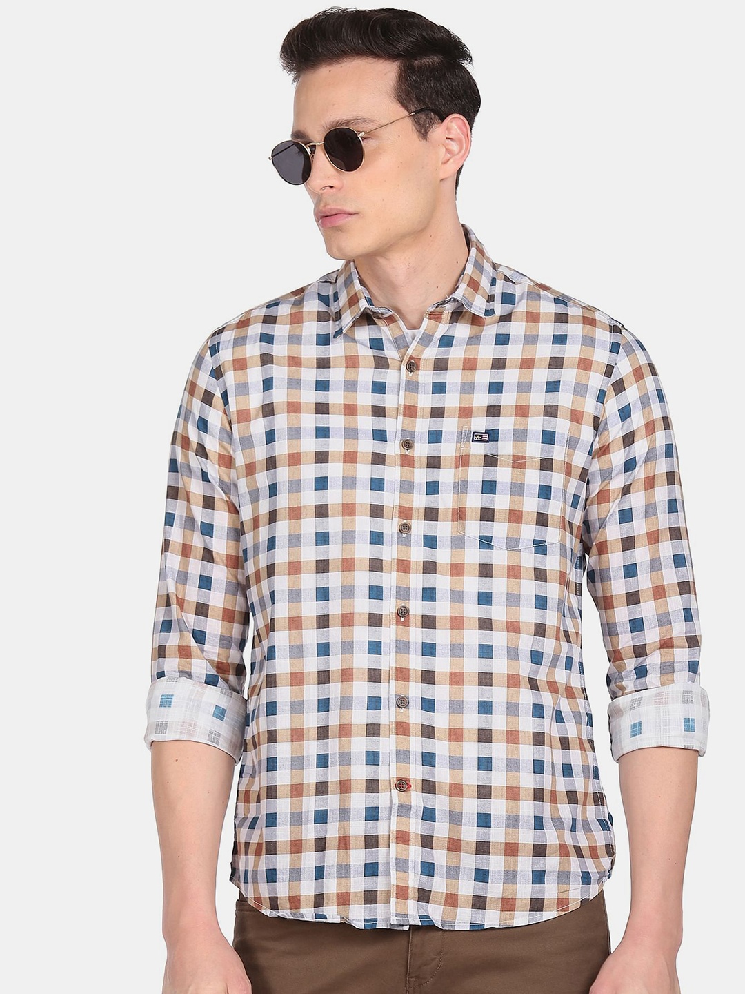 

Arrow Sport Men Multicoloured Checked Casual Shirt, Multi