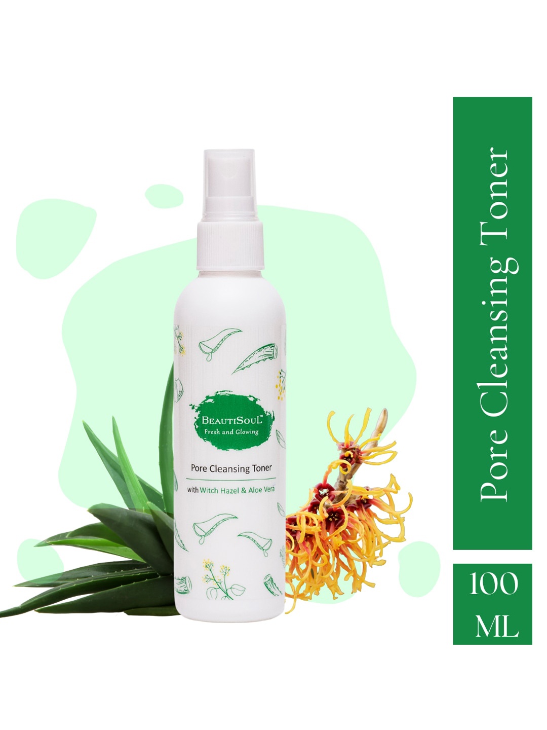 

Beautisoul Aloe vera Facewash & Pore Cleansing Toner Set, White