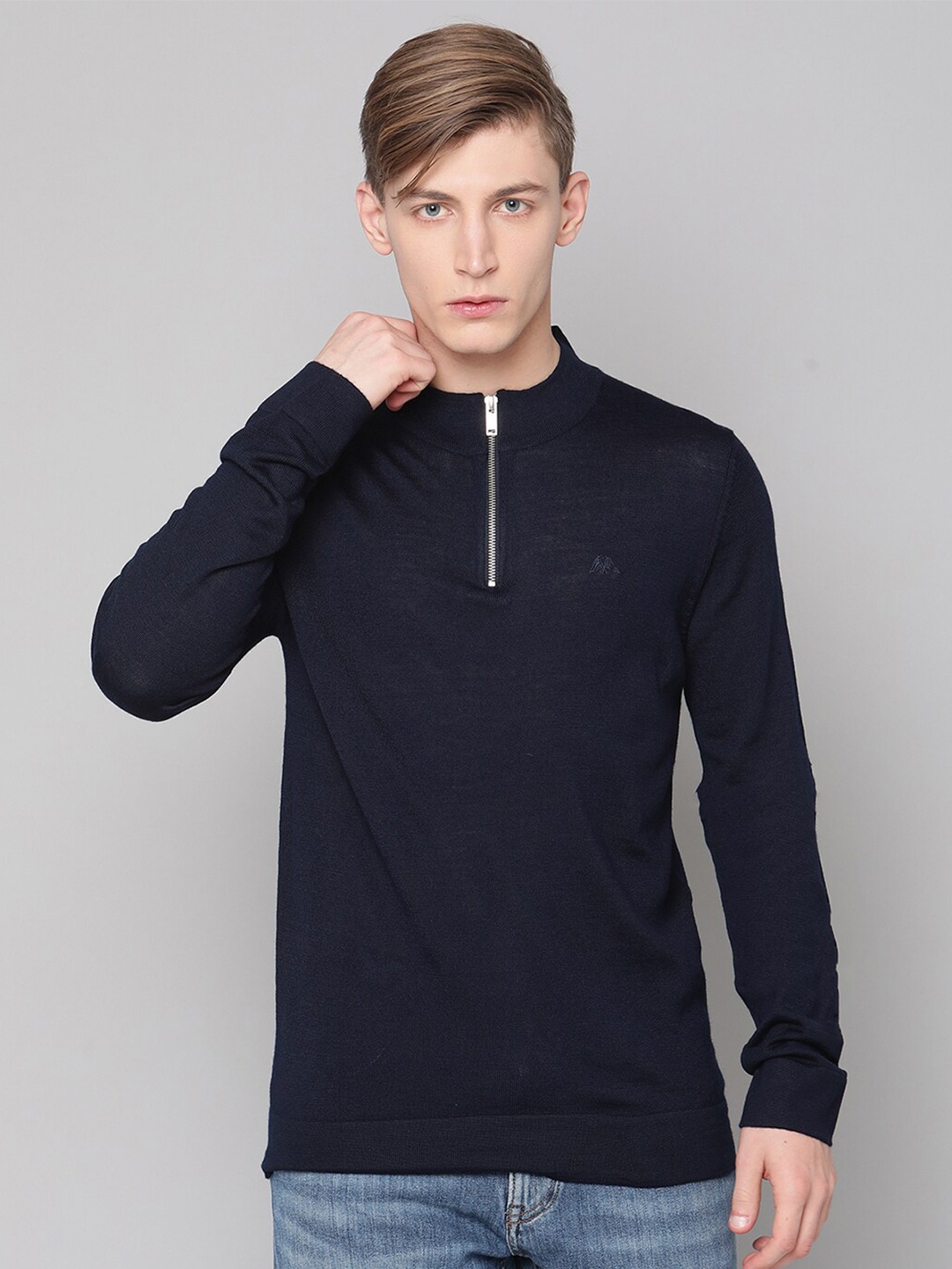 

LINDBERGH Men Navy Blue Pullover