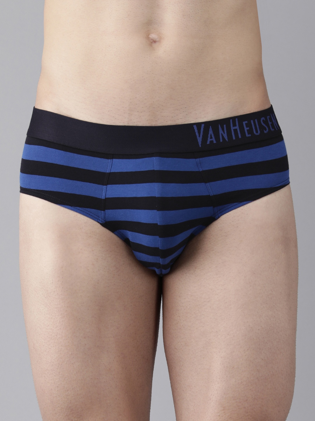 

Van Heusen Men CYS-10 Striped Colour Fresh Ultra Soft Briefs 8905325982197, Blue