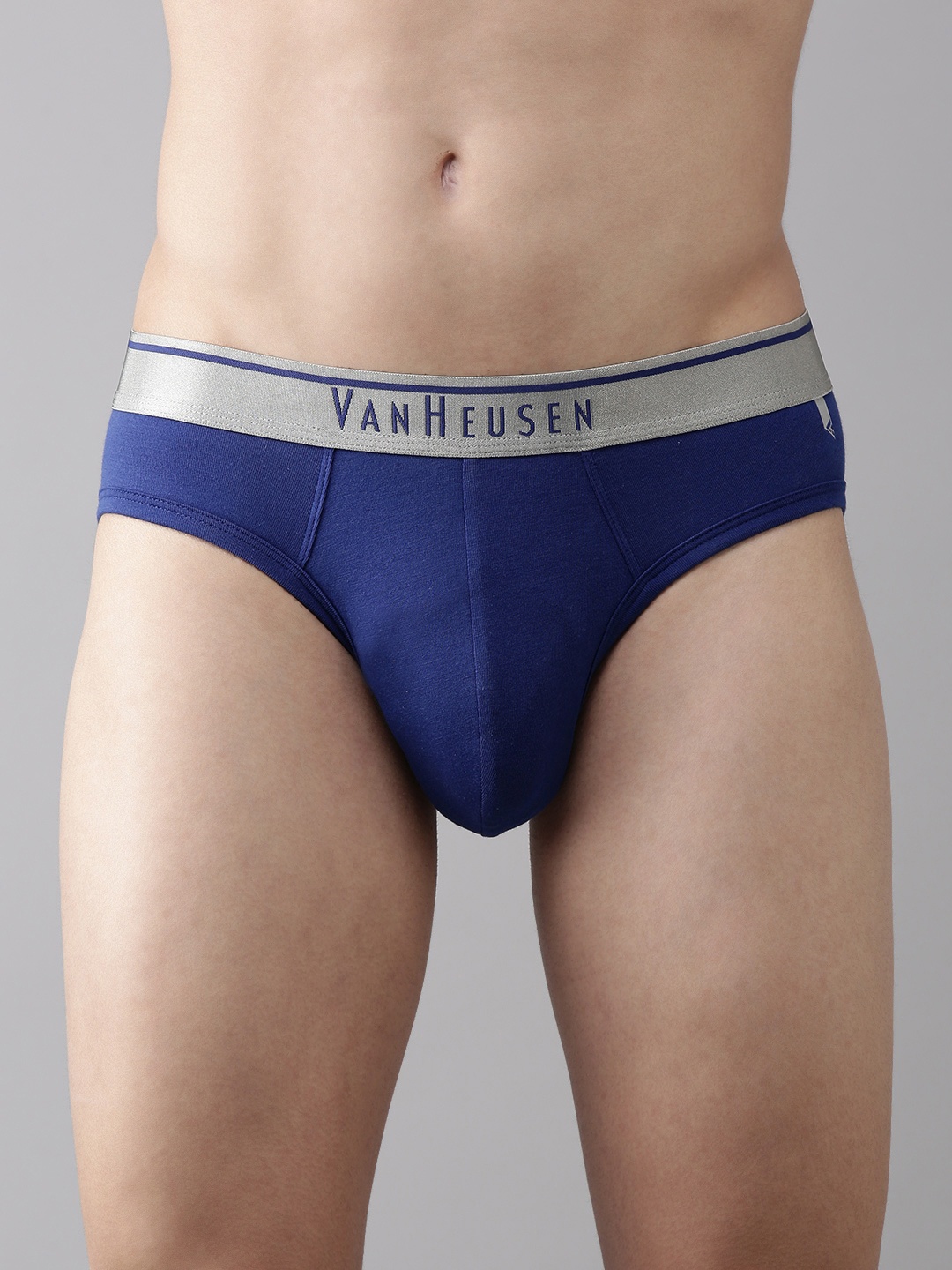 

Van Heusen Men Solid Antibacterial Colour Fresh Briefs 8905325960423, Blue