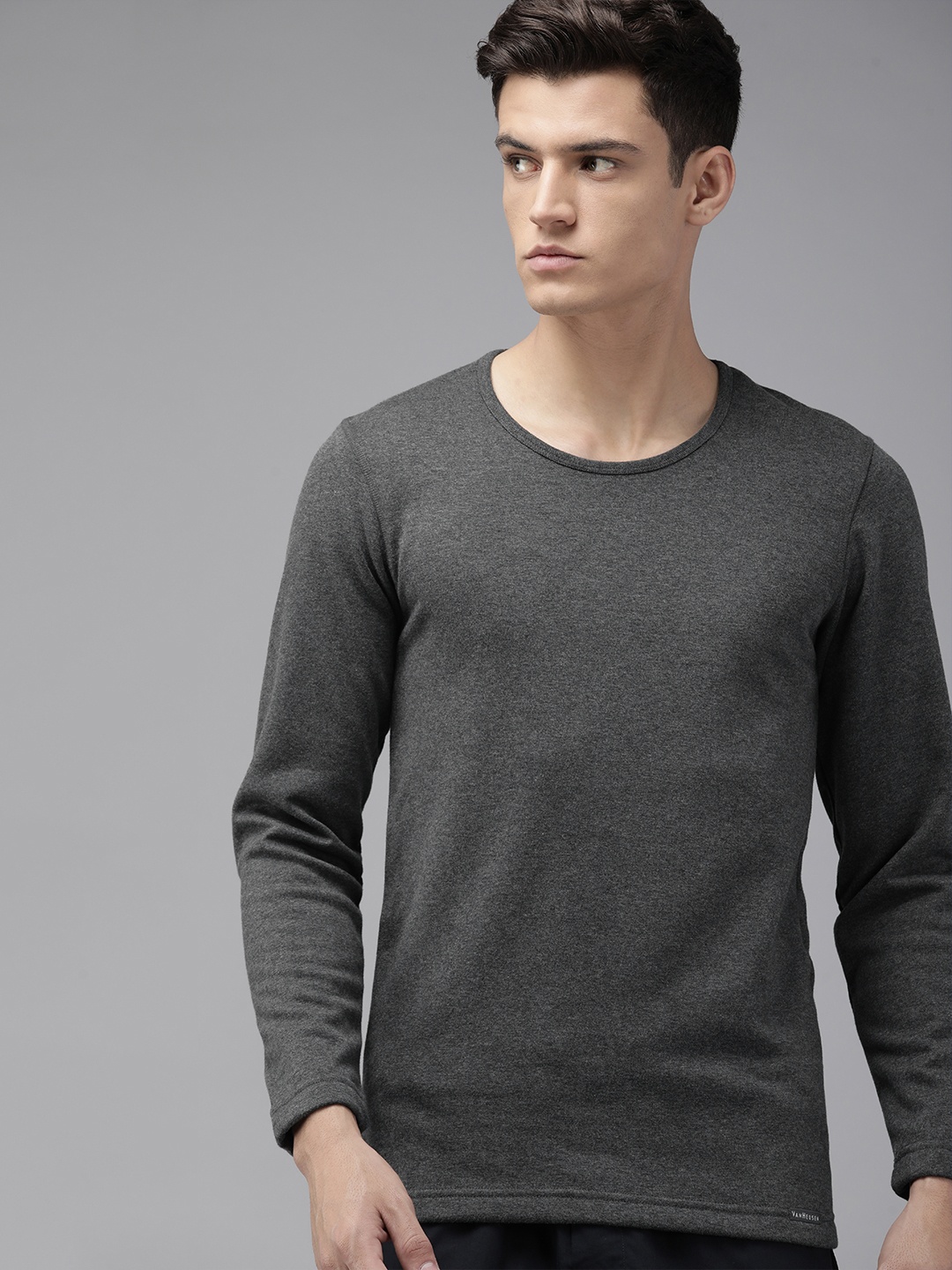 

Van Heusen Warmtech Full Sleeve Extra Warm Thermal T-Shirt, Charcoal