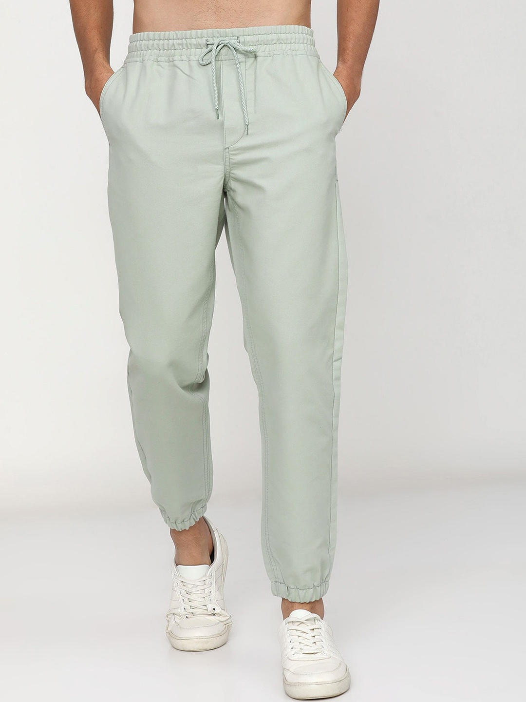 

KETCH Men Green Slim Fit Joggers Trousers