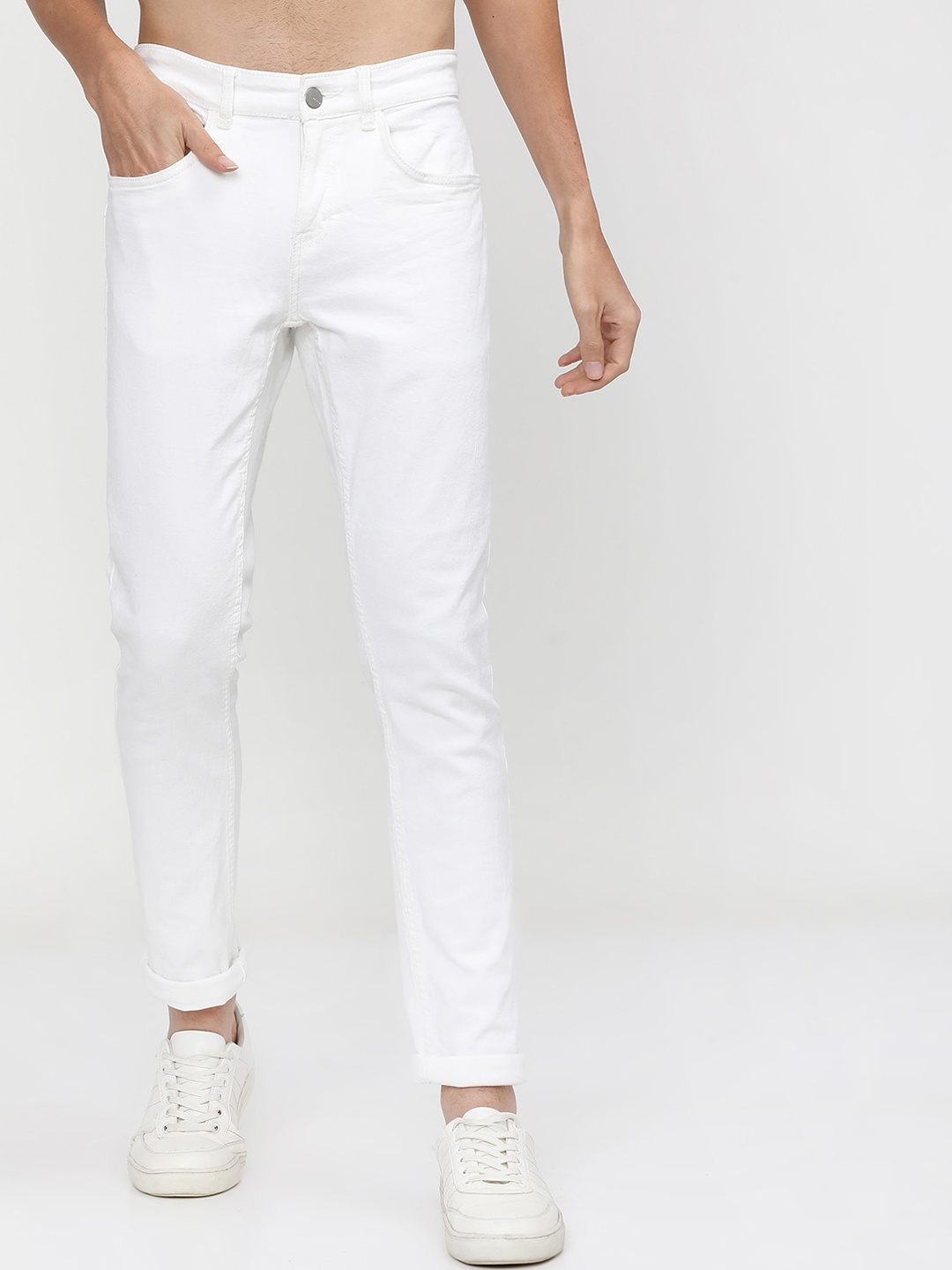 

KETCH Men White Slim Fit Stretchable Jeans