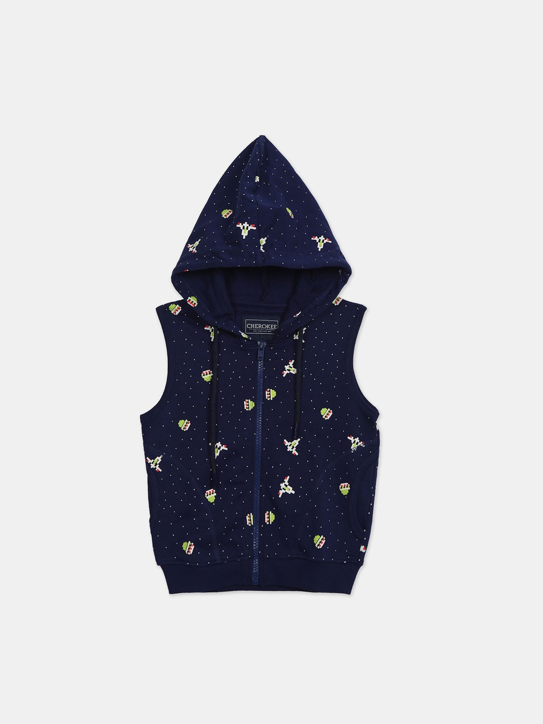 

Cherokee Boys Blue Printed Padded Jacket