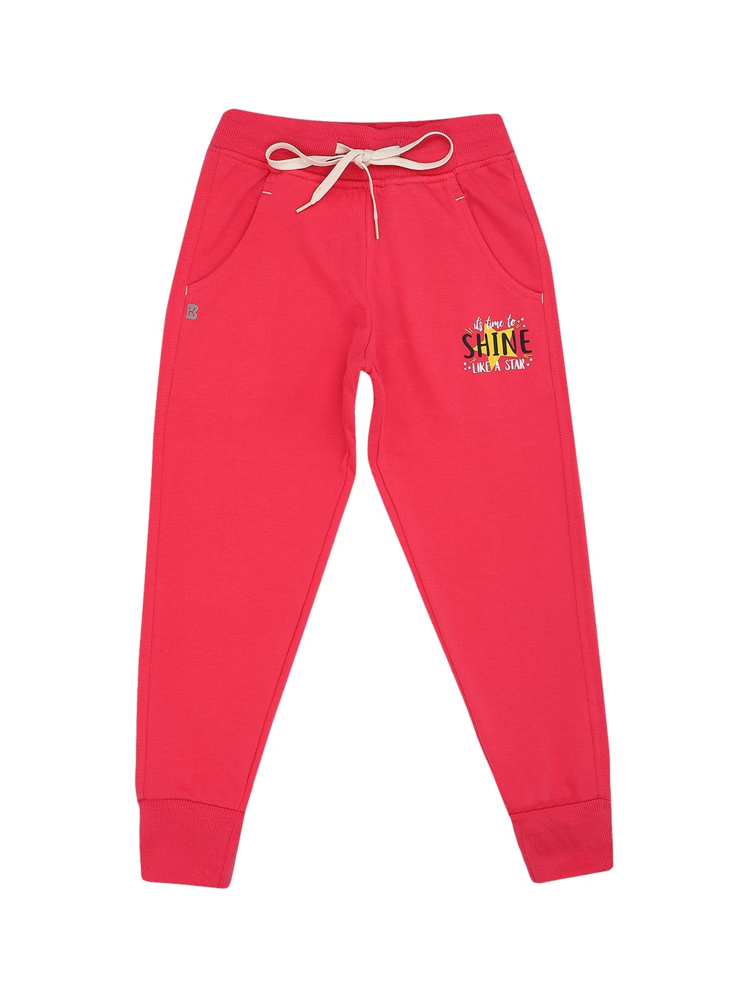 

PROTEENS Girls Antiviral & Antibacterial Pink Solid Joggers