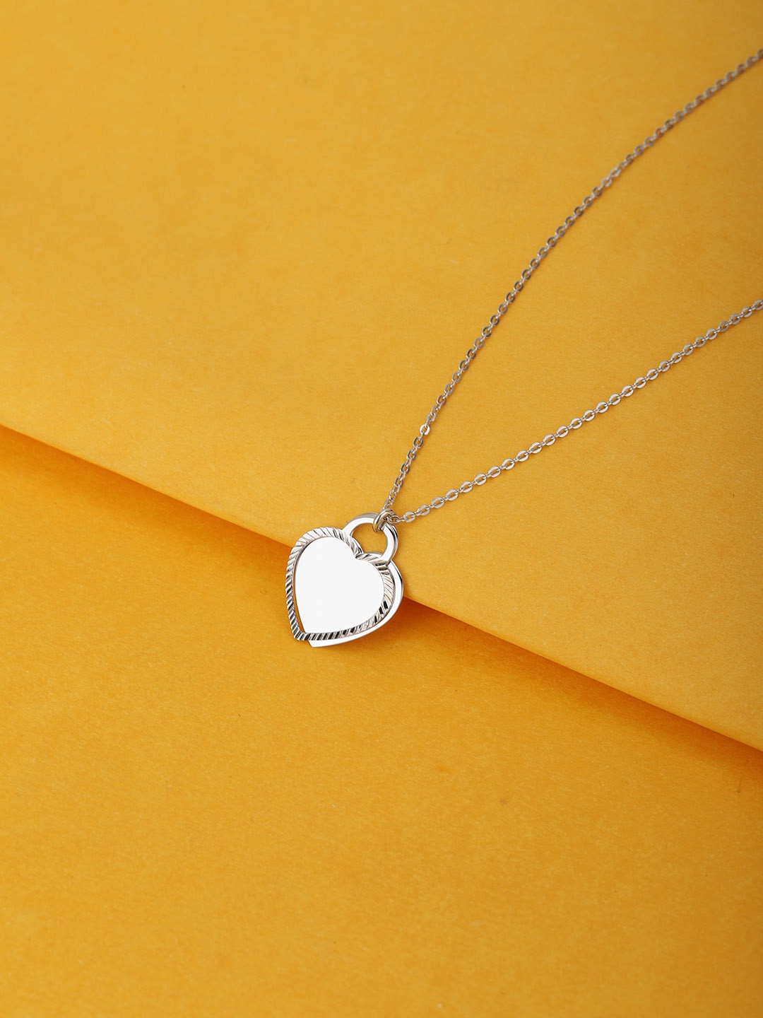 

VANBELLE 925 Sterling Silver Rhodium-Plated Handcrafted Necklace