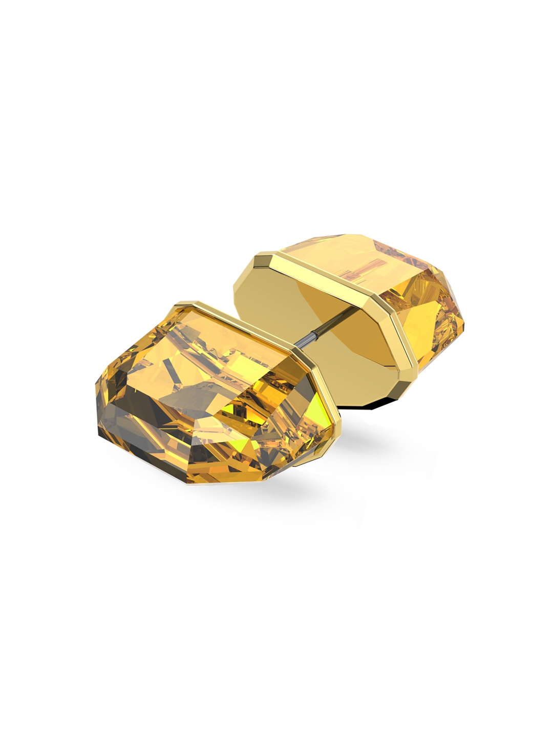 

SWAROVSKI Yellow Crystals Studded Contemporary Studs Earrings