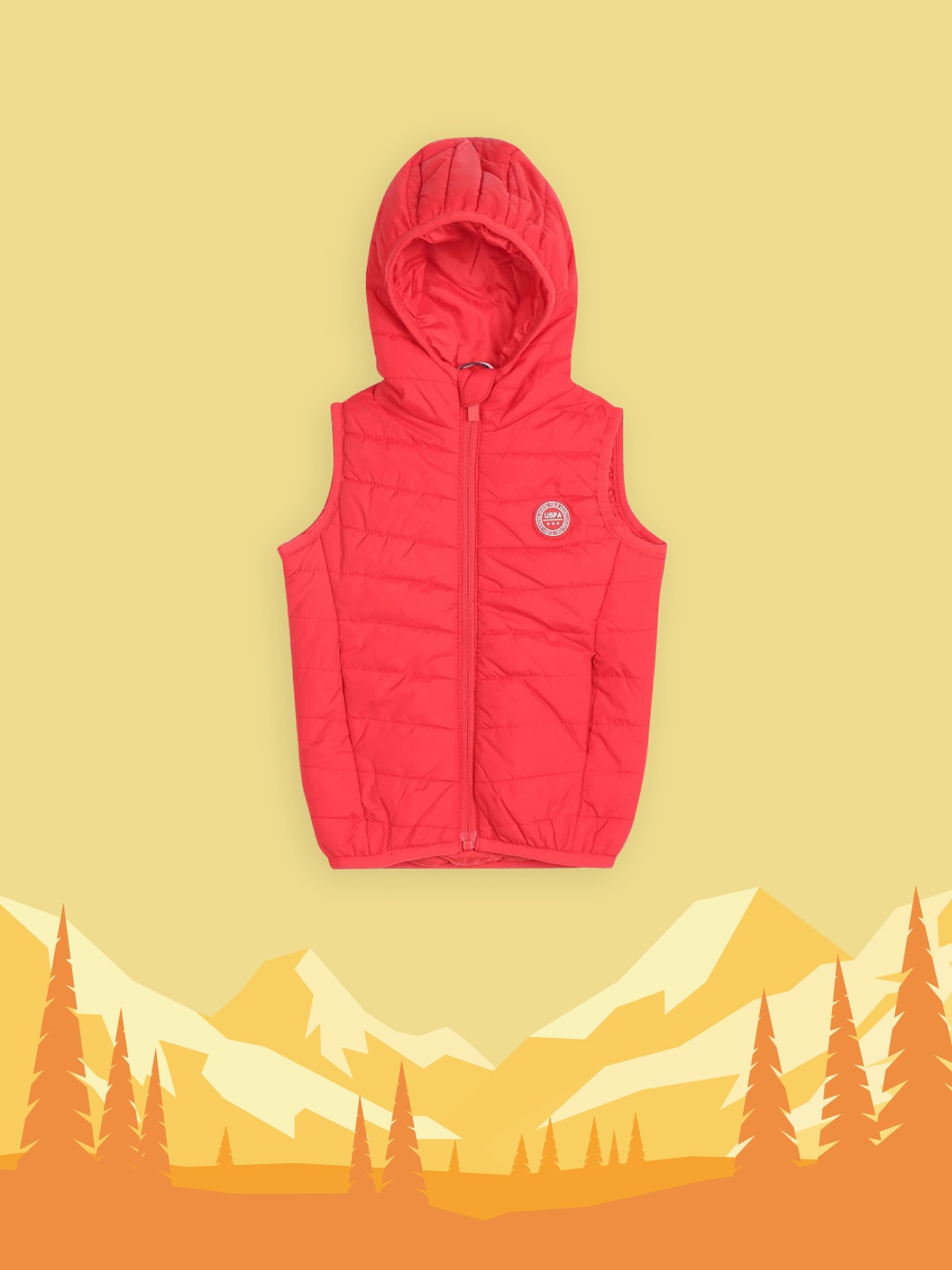 

U.S. Polo Assn. Kids Boys Red Padded Jacket