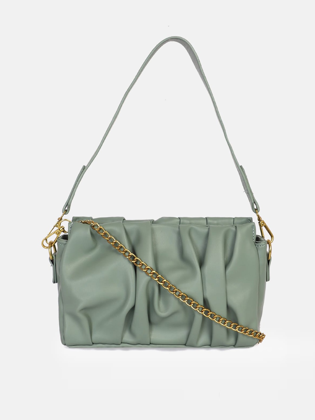 

Bagsy Malone Woman Green Gathered Sling Bag