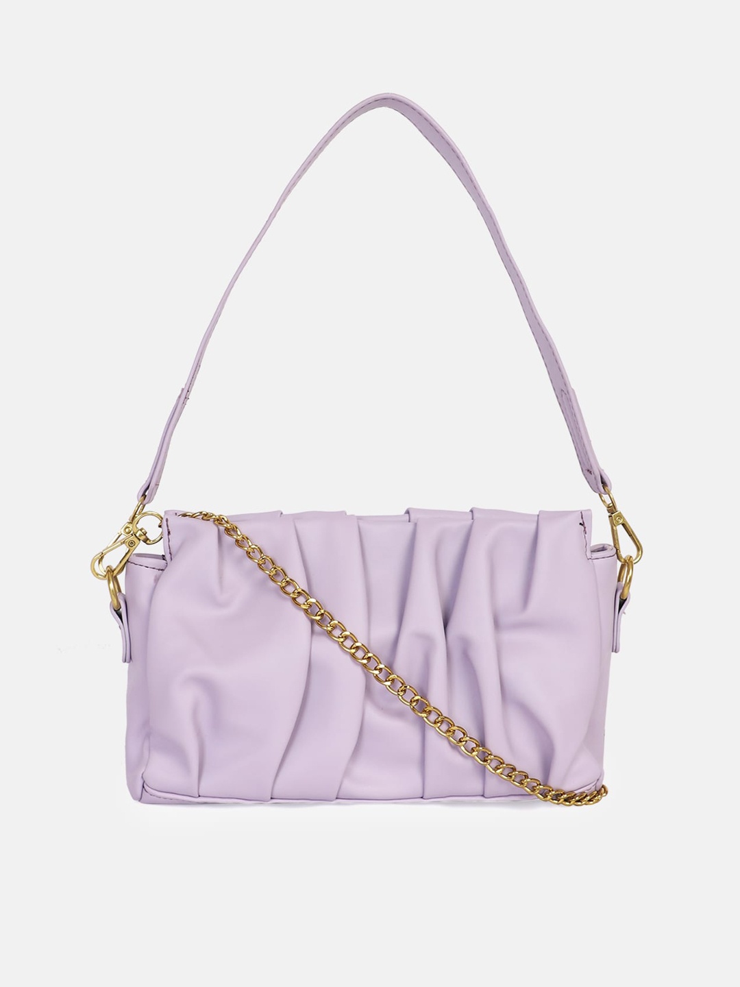 

Bagsy Malone Lavender Structured Shoulder Bag