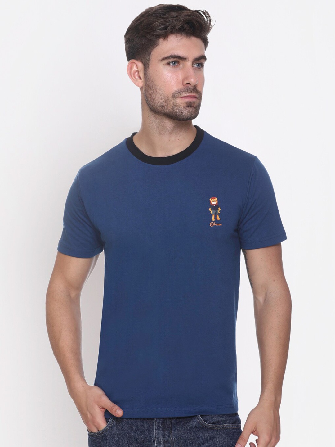 

Obaan Men Blue T-shirt