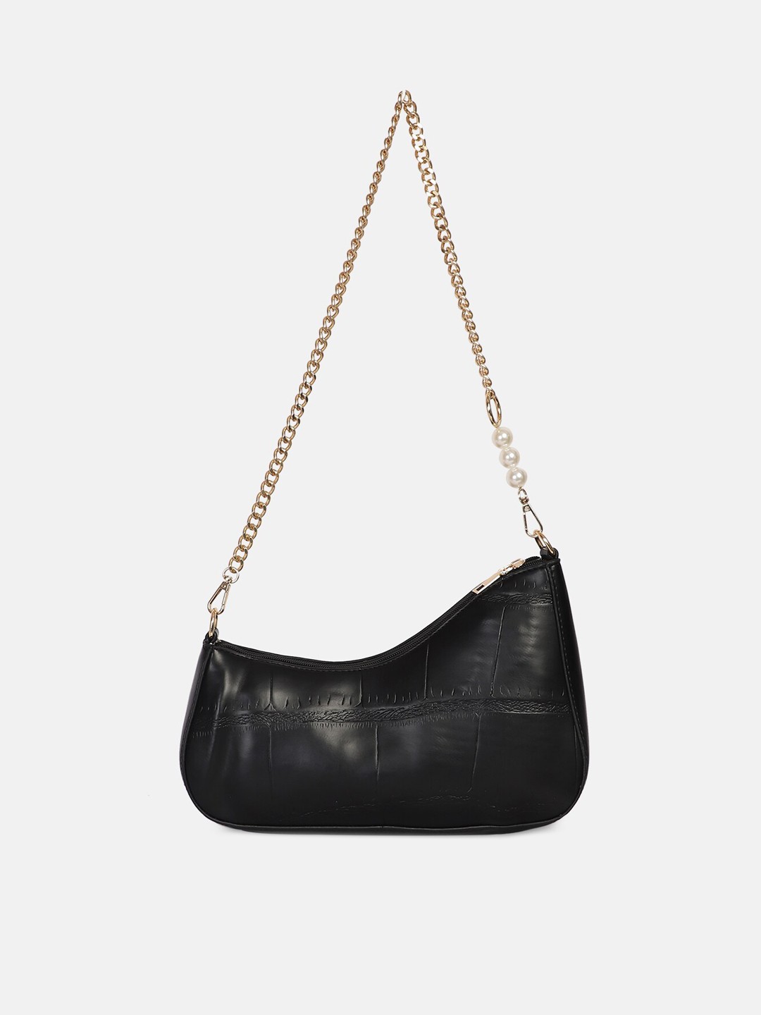 

Bagsy Malone Black PU Structured Sling Bag