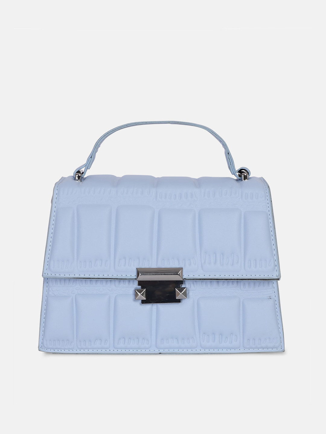 

Bagsy Malone Blue Textured PU Structured Satchel
