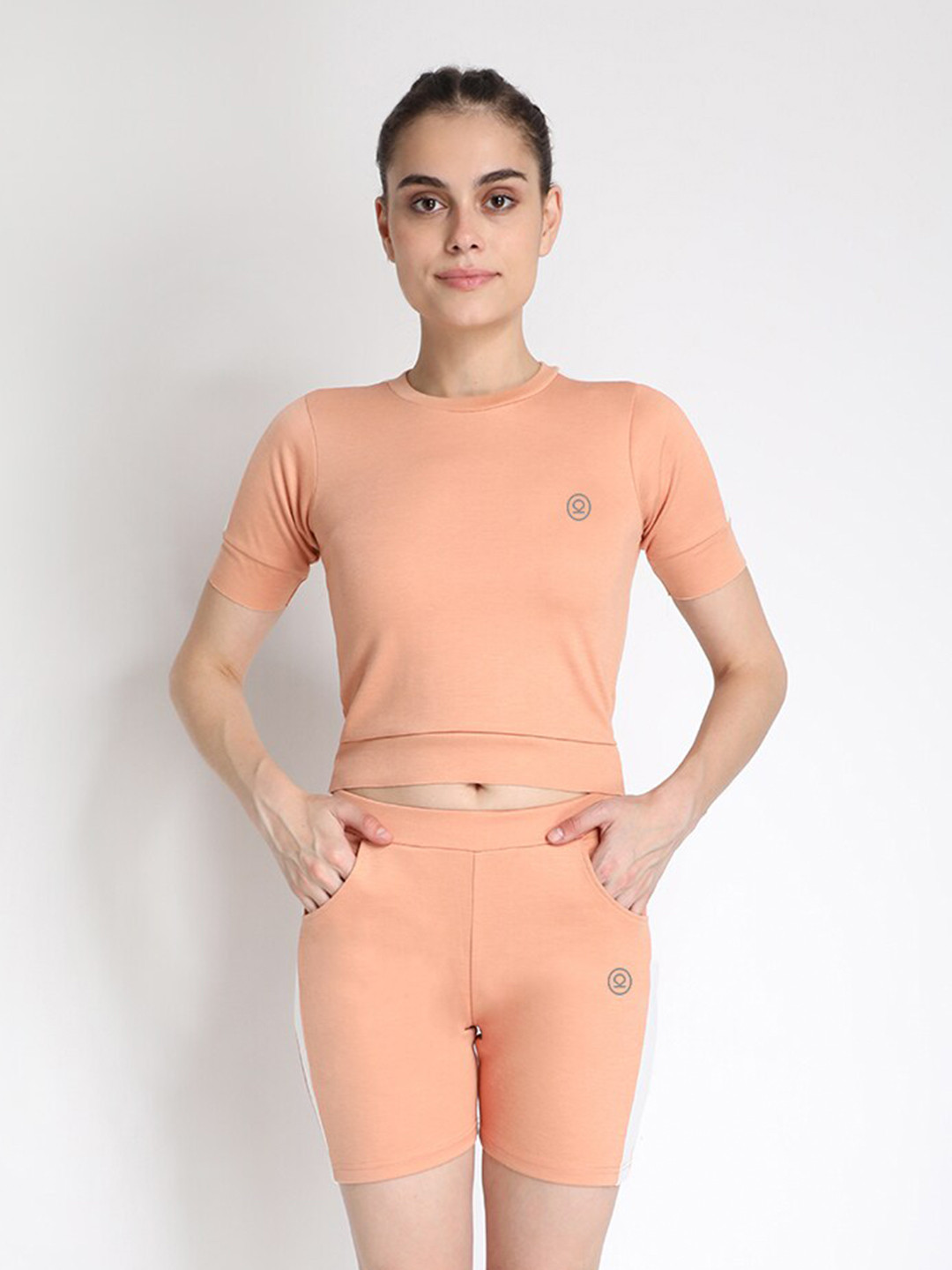 

Chkokko Women Coral Top with Shorts