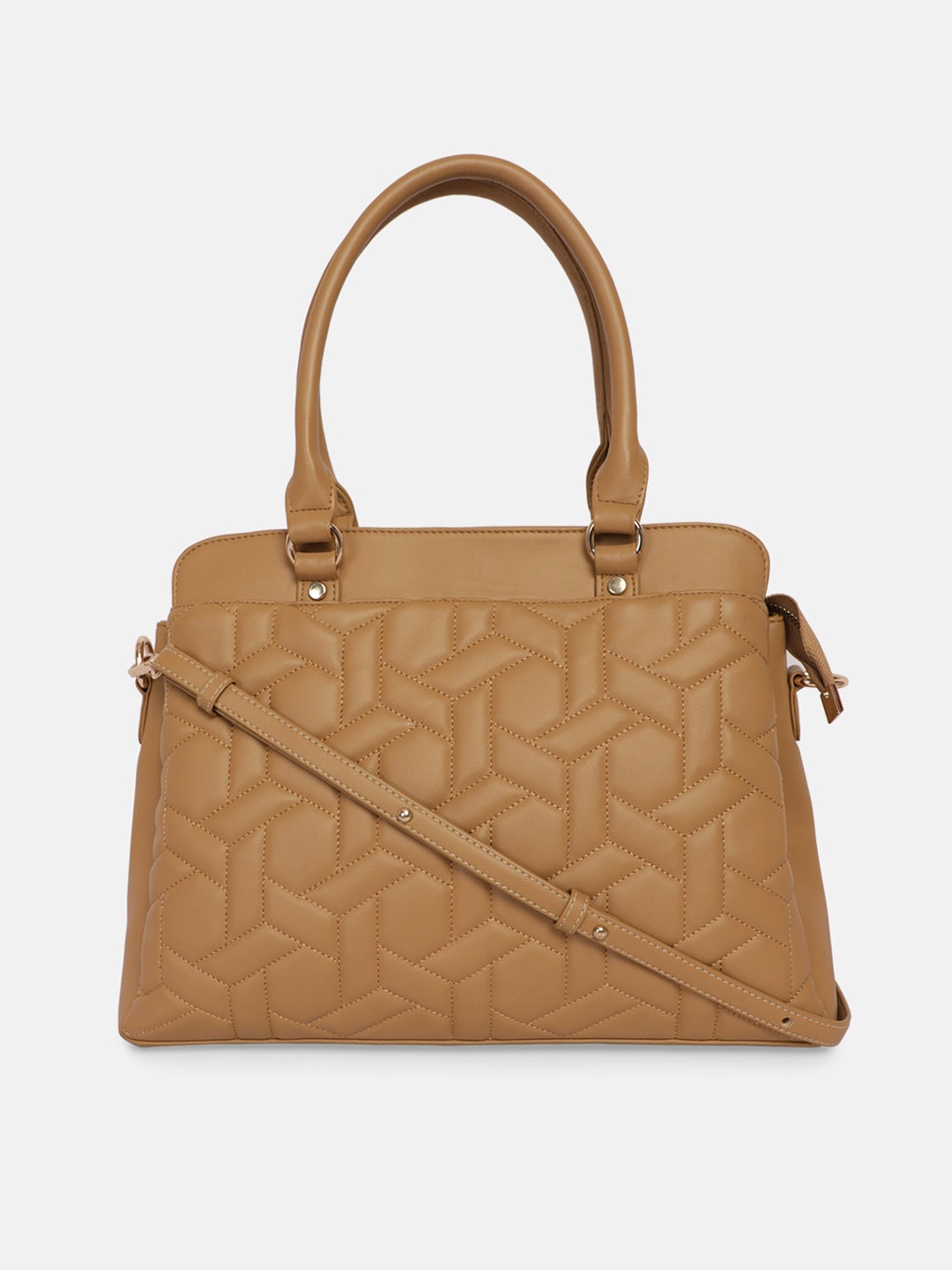 

Bagsy Malone Woman Mustard PU Structured Handheld Bag