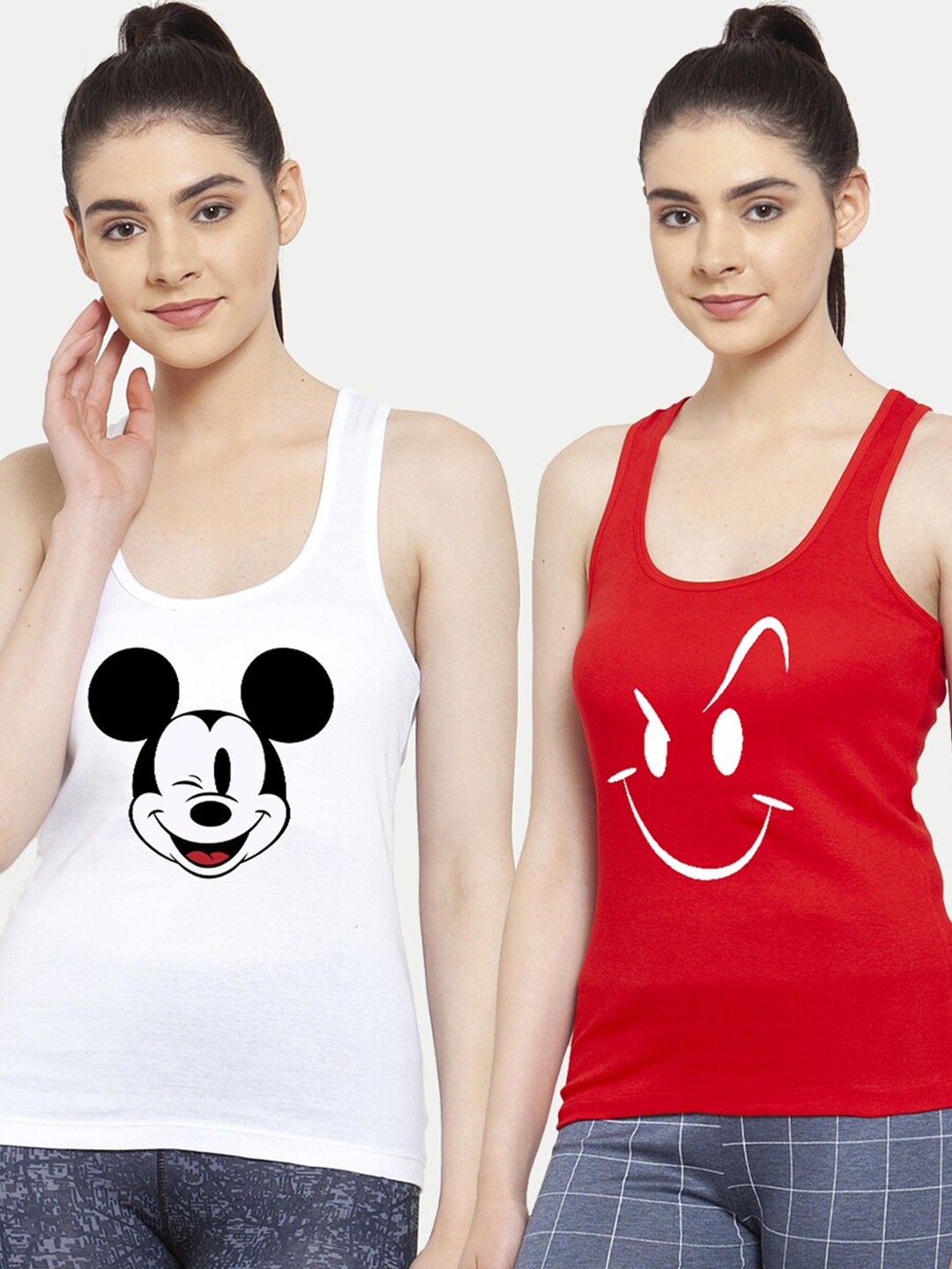 

Friskers Women Pack Of 2 Tank Tops, White