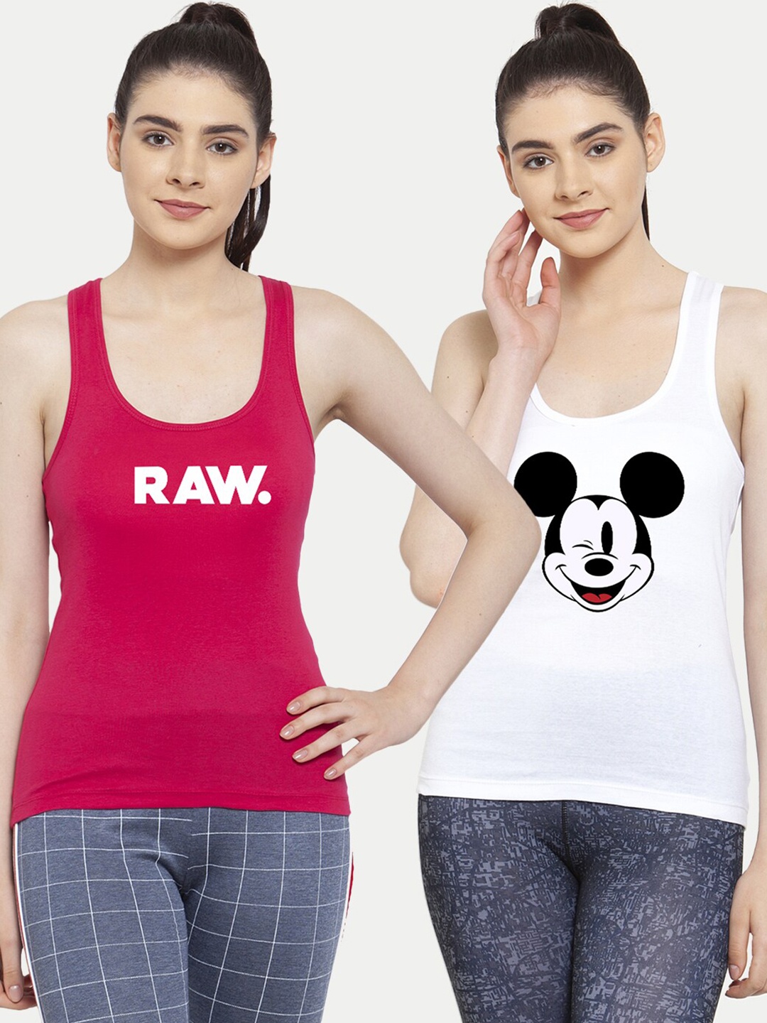 

Friskers Women Pack Of 2 Tank Tops, White