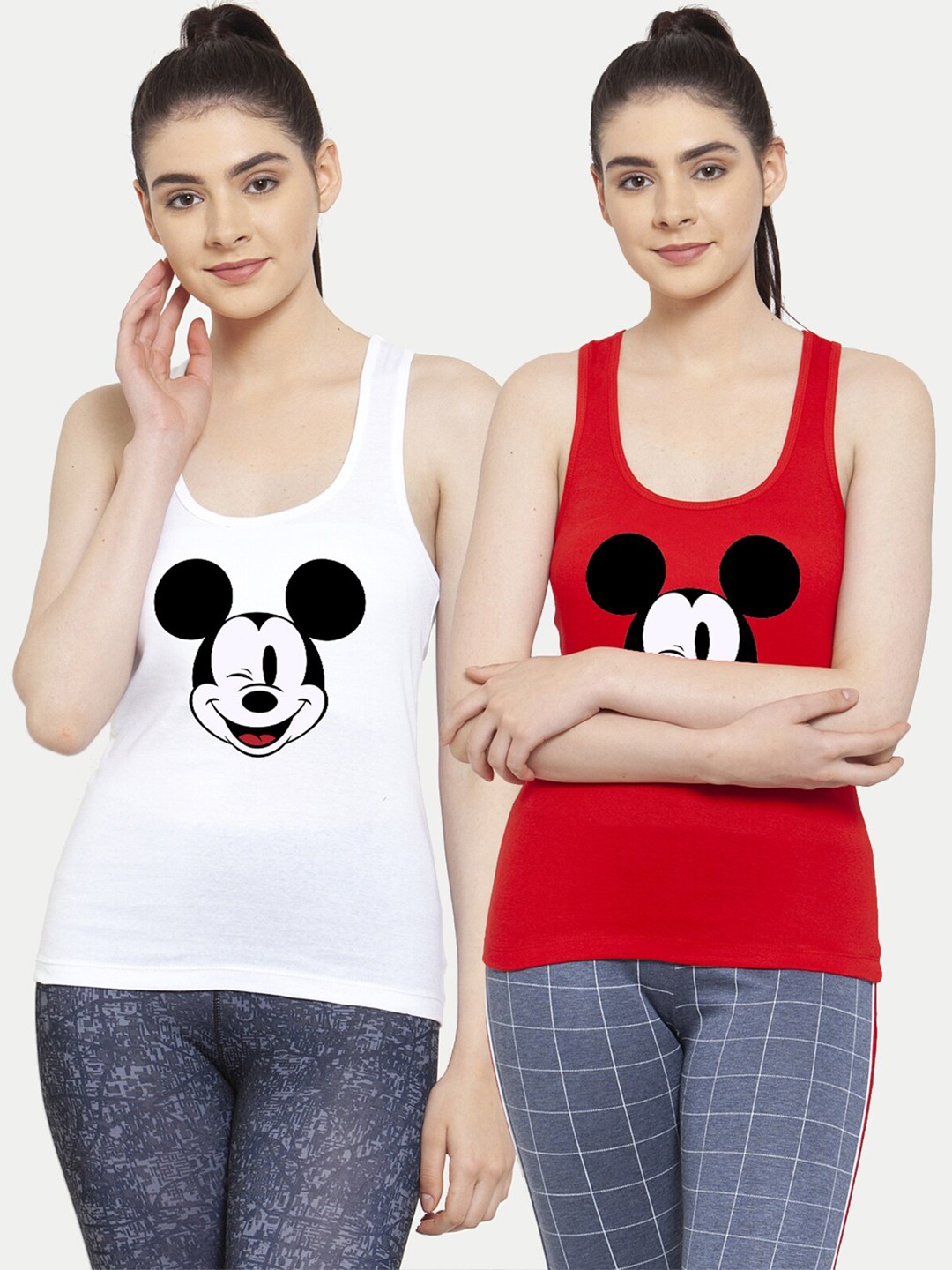 

Friskers Women Pack Of 2 Tank Tops, White