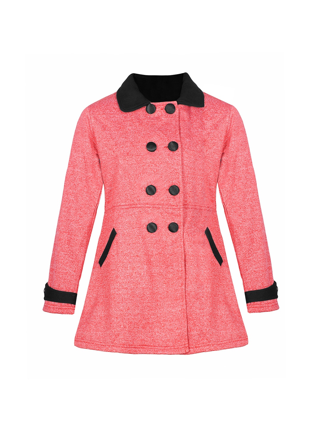 

Naughty Ninos Girls Red Pea Coat