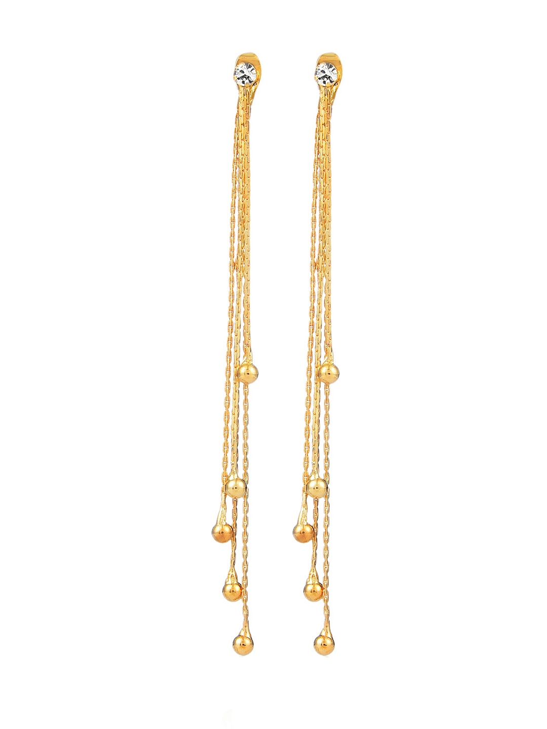 

Yellow Chimes Women Gold-Toned Contemporary Drop Earrings