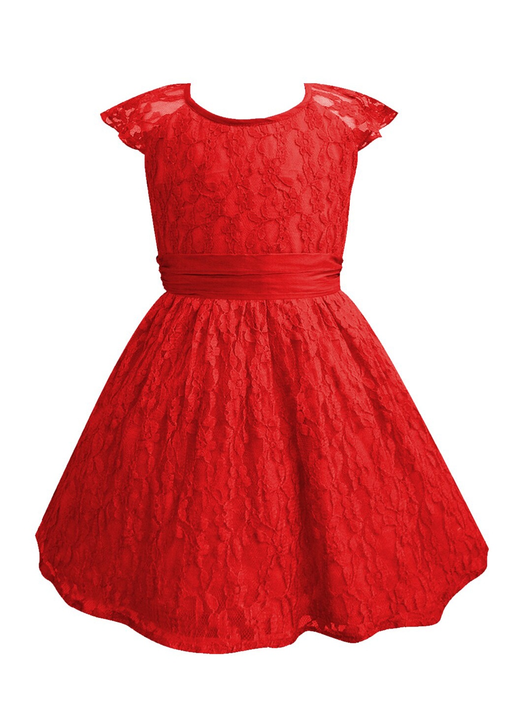 

A T U N Red Lace Dress