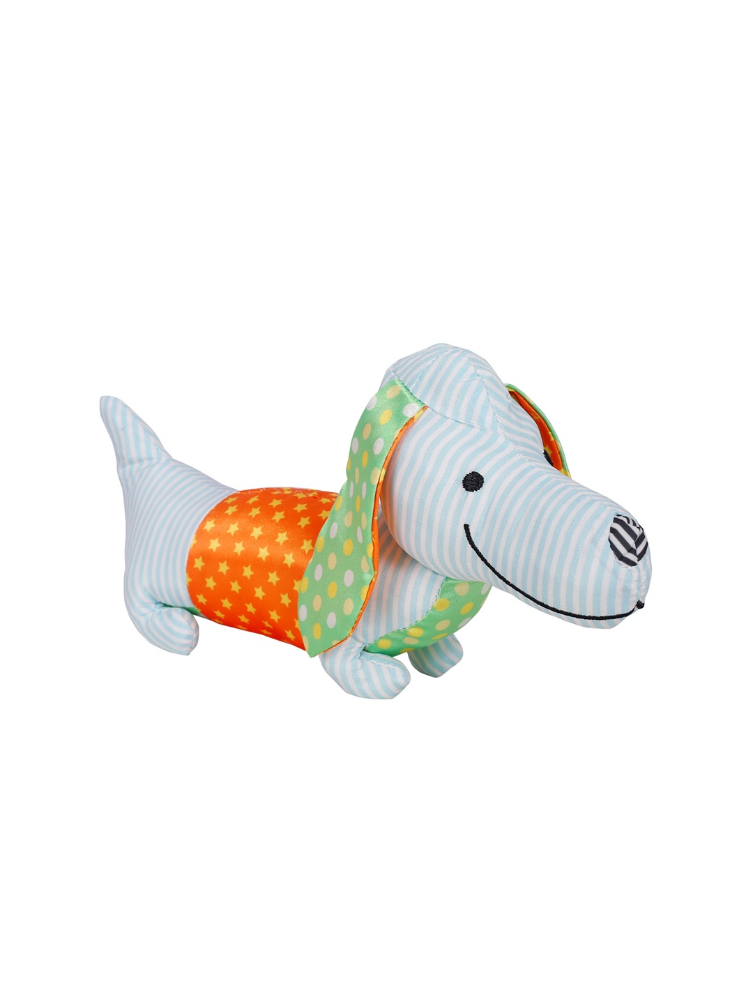 

Baby Moo Infants Blue & Orange Puppy Soft Rattle Toy