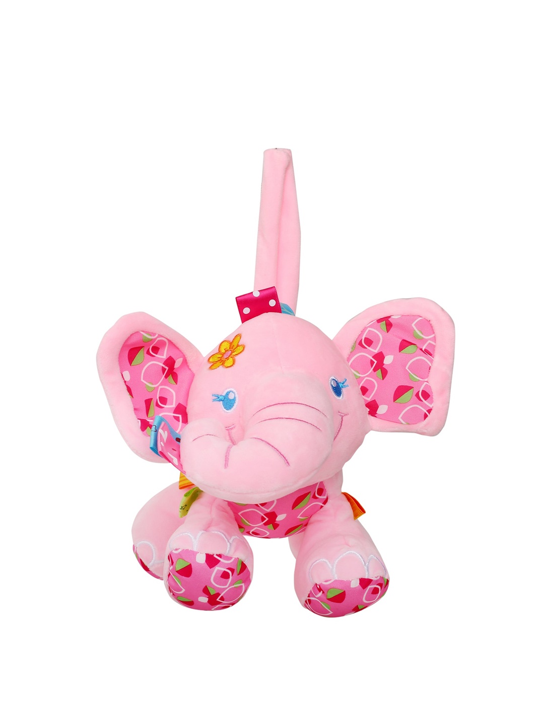 

Baby Moo Kids Pink Pretty Elephant Hanging Pulling Toy