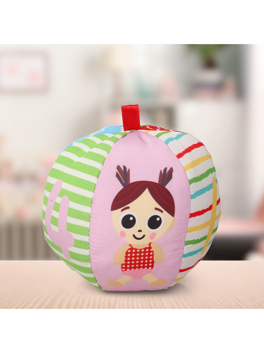 

Baby Moo Kids Pink Numbers Rattle Ball Toy