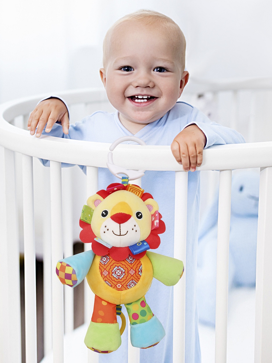 

Baby Moo Kids Yellow & Red Lion Pulling Toy