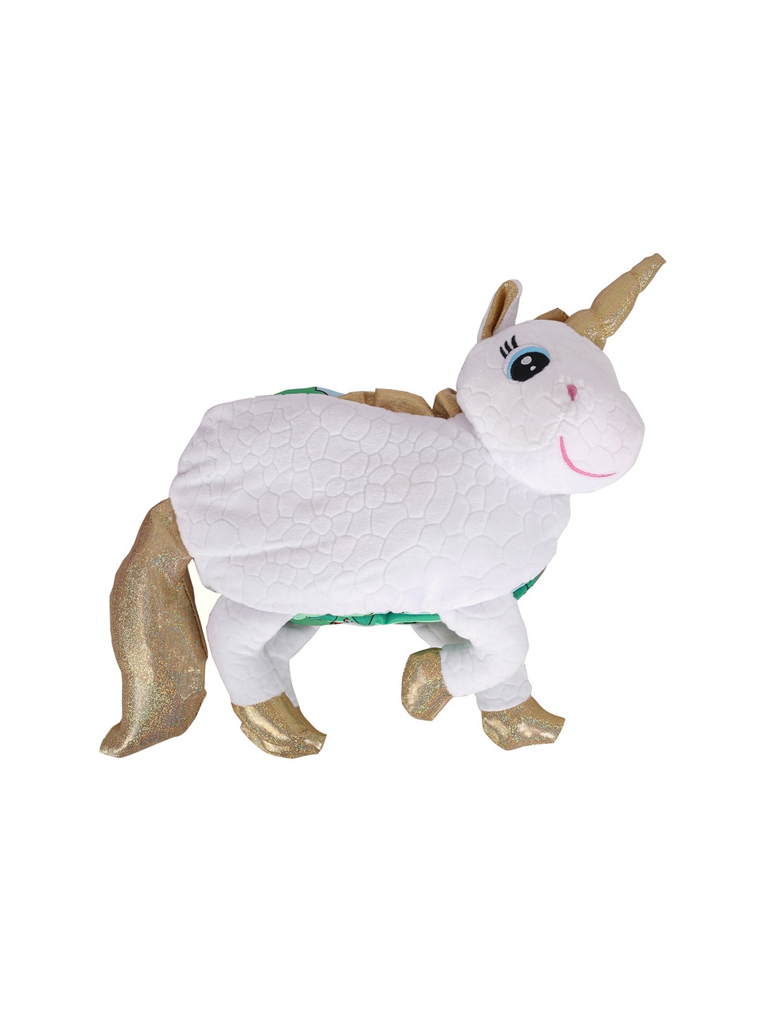 

Baby Moo Infants White & Green Unicorn Cloth Story Book